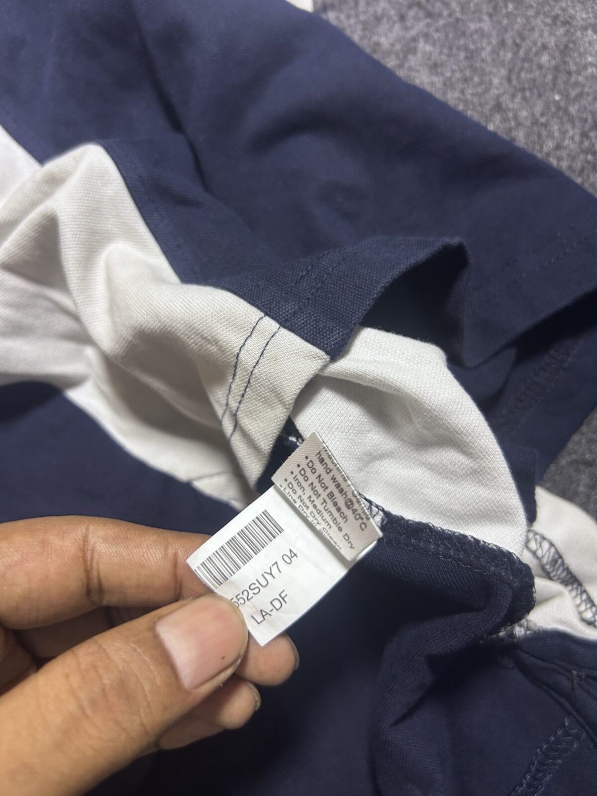 Lacoste White T-Shirt back view