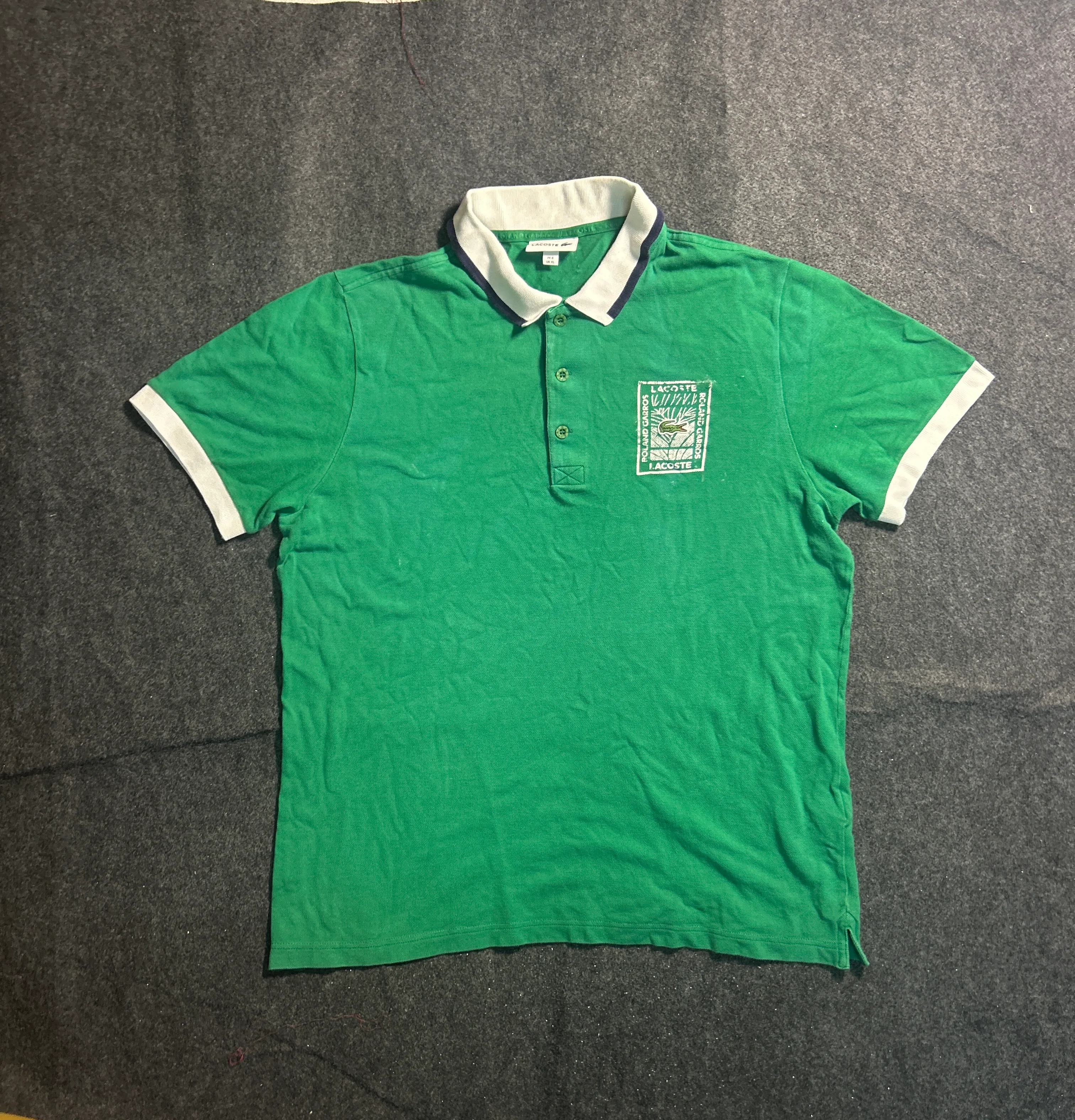 Lacoste Green Jeans front view