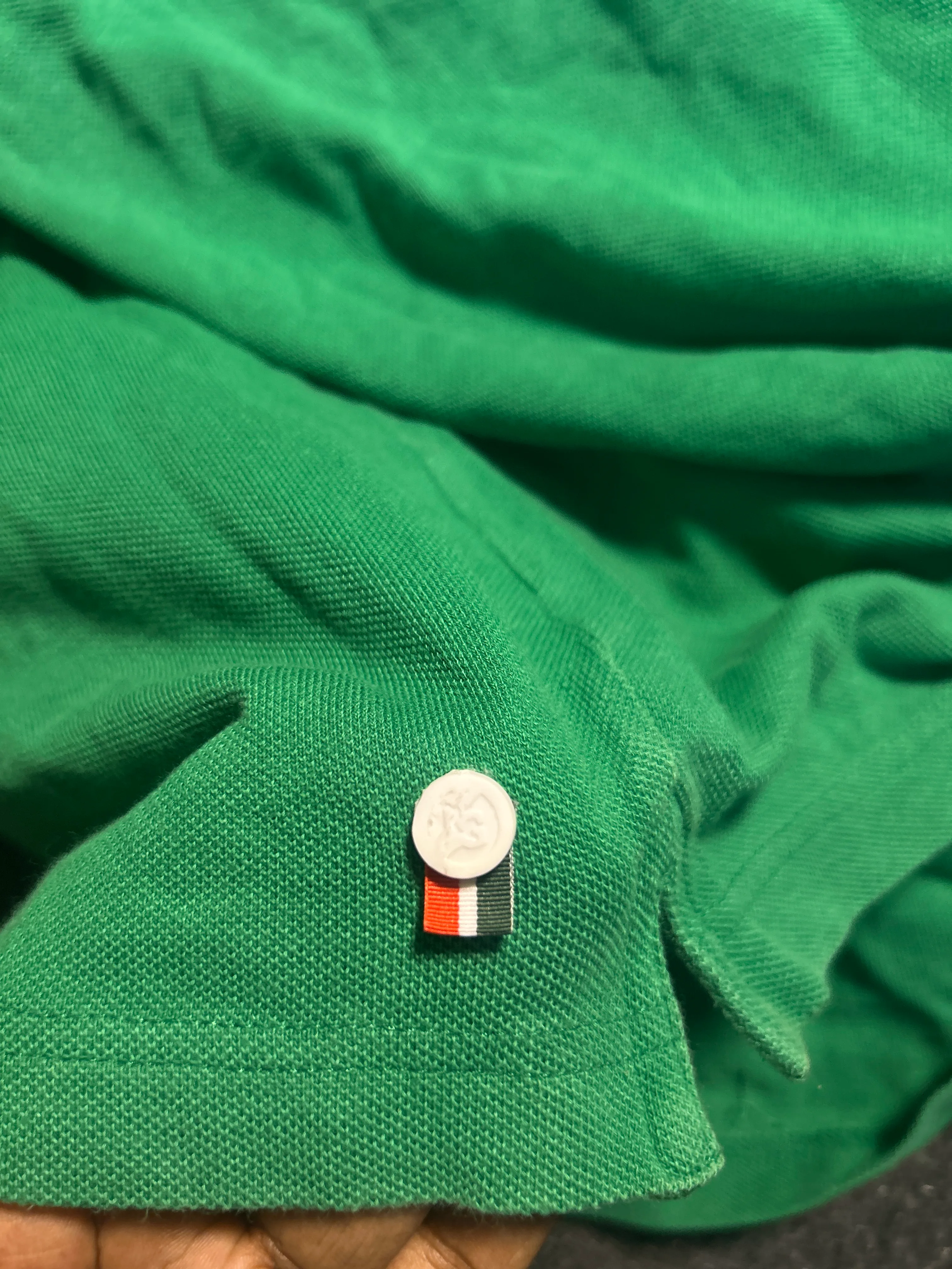 Lacoste Green Trousers detail view