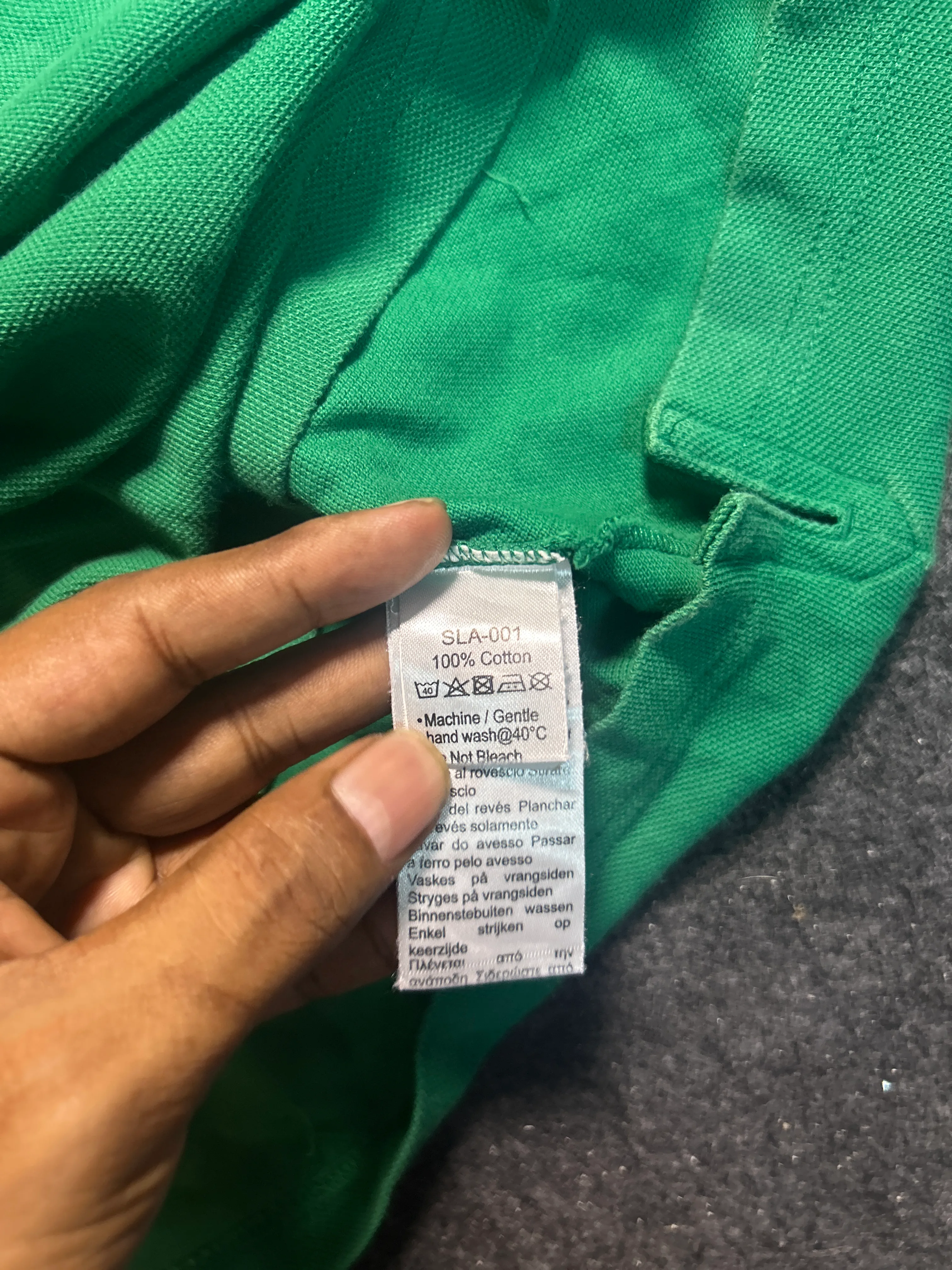 Lacoste Green Trousers back view