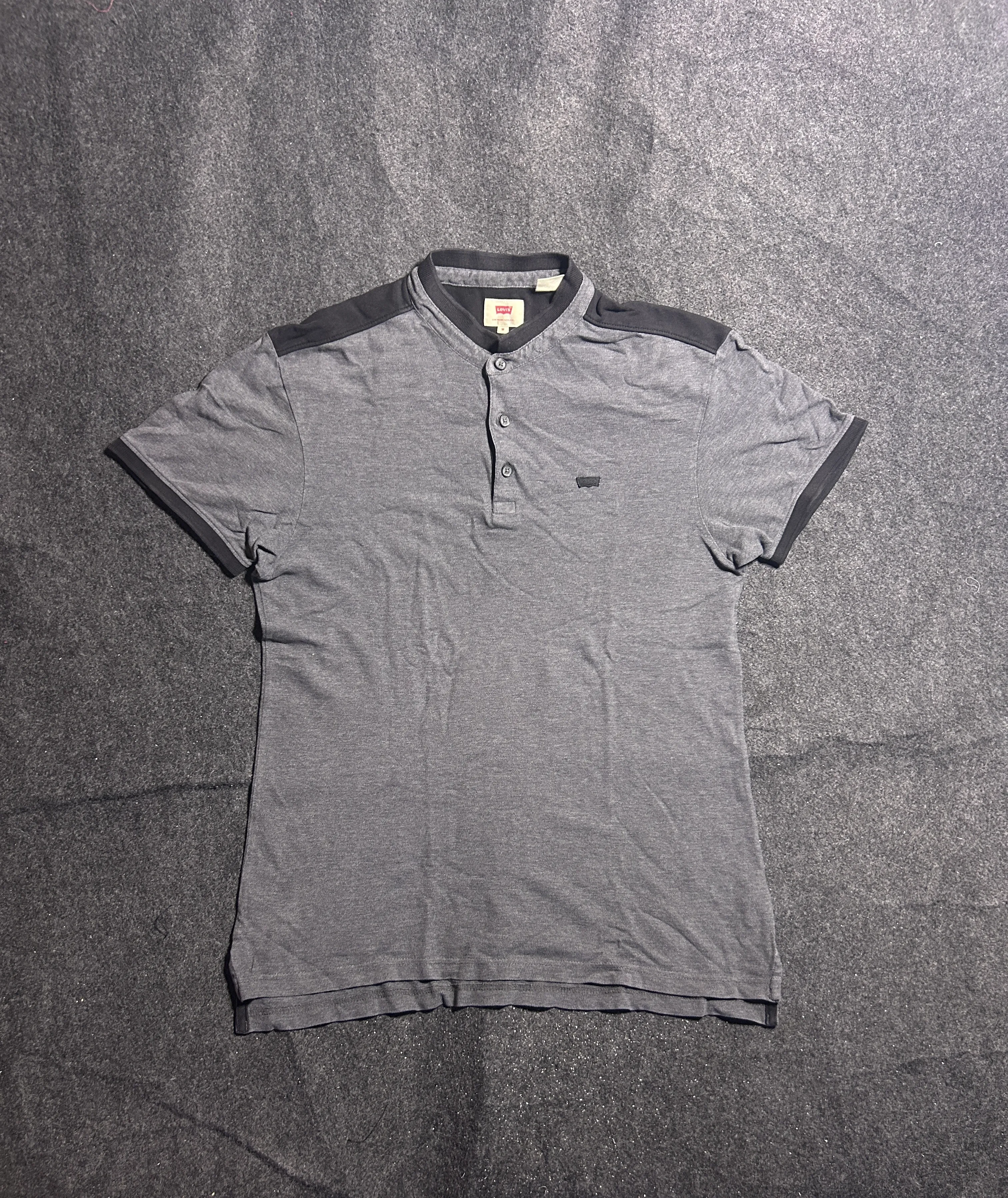 Levi's Grey Polo Shirt front view
