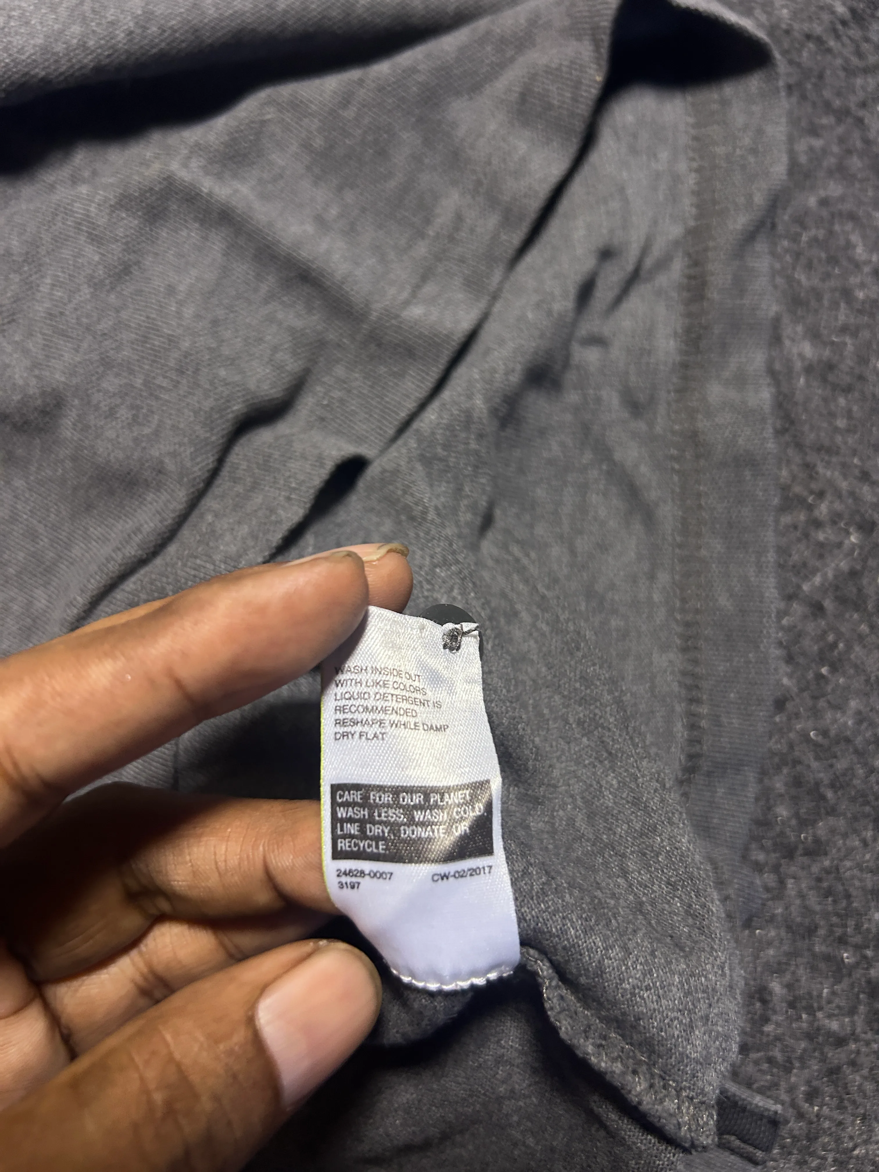 Levi's Grey Polo Shirt detail view
