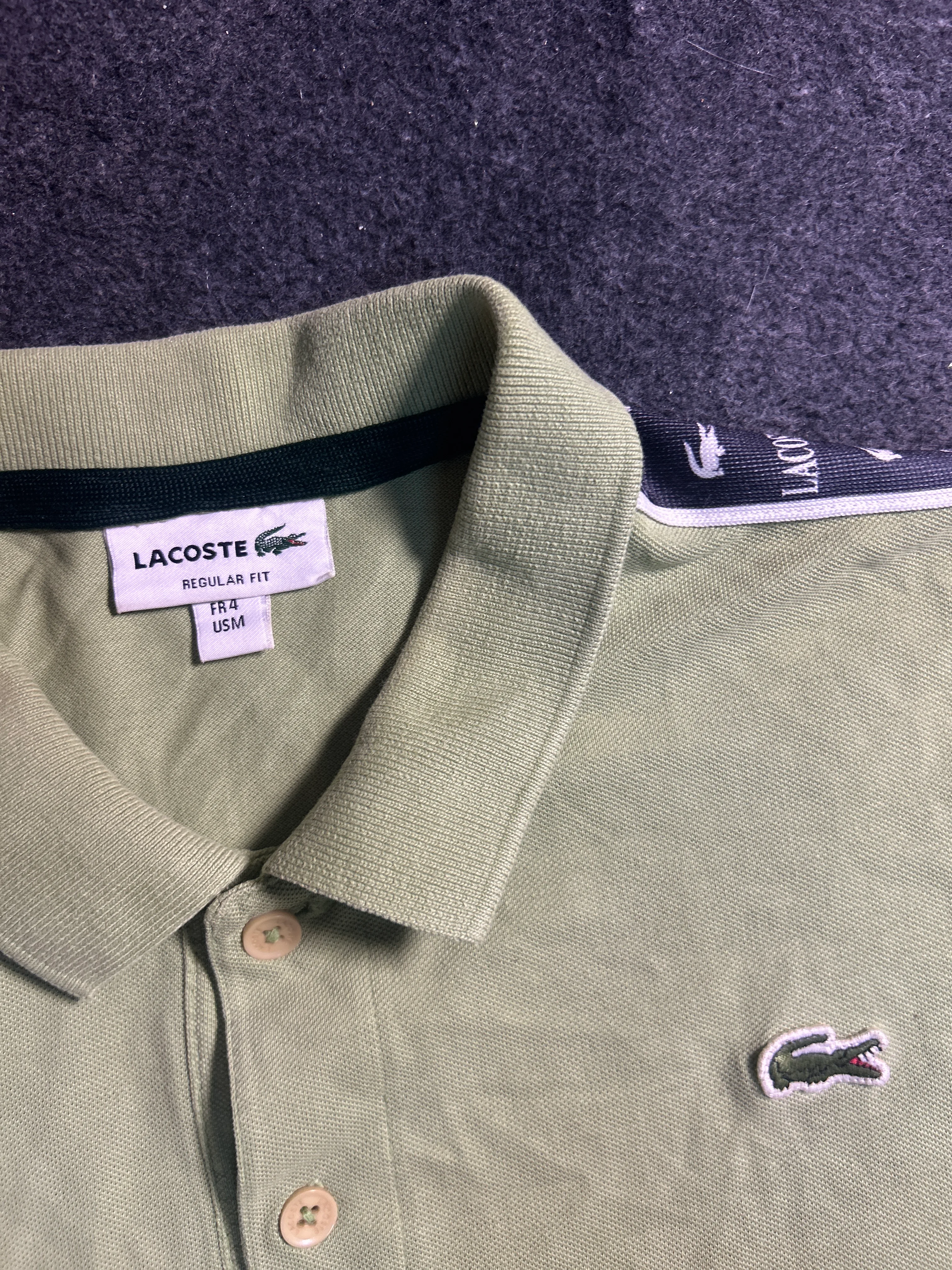 Lacoste Green Polo Shirt back view