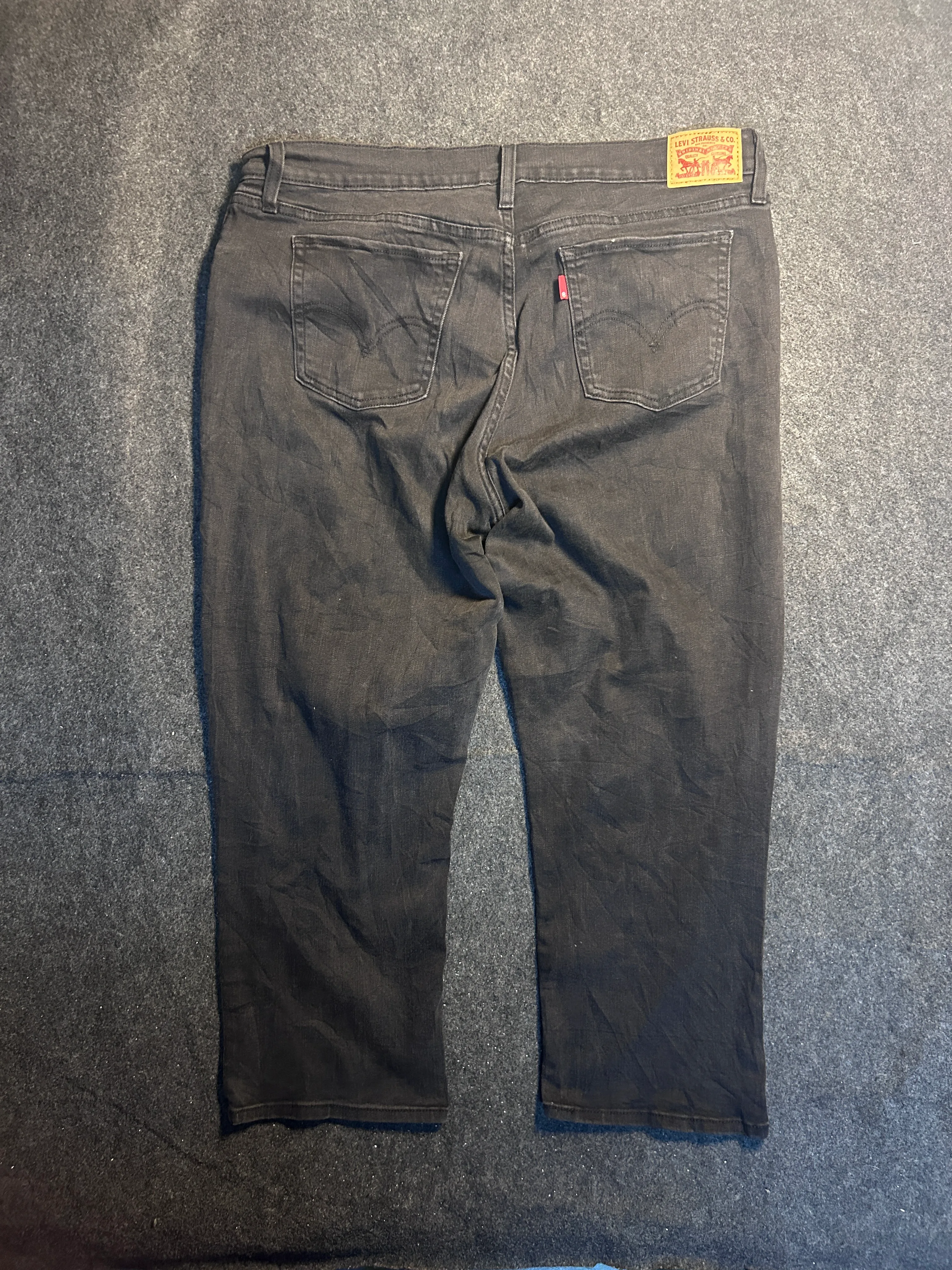 Levi's Black Denim Jeans detail view