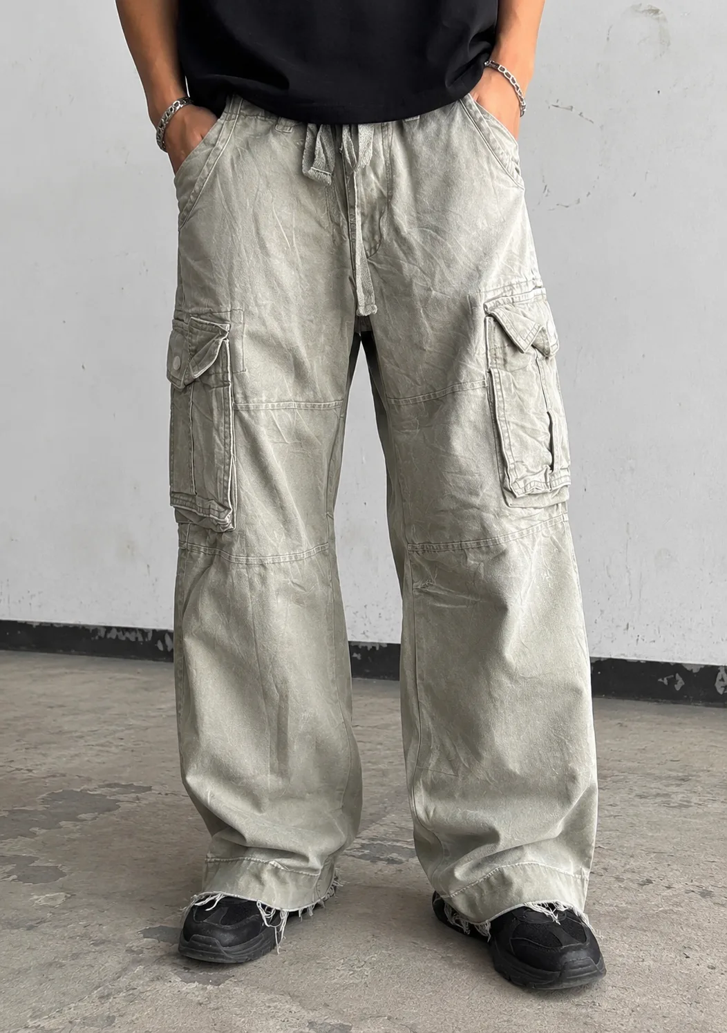 Green Pants front view