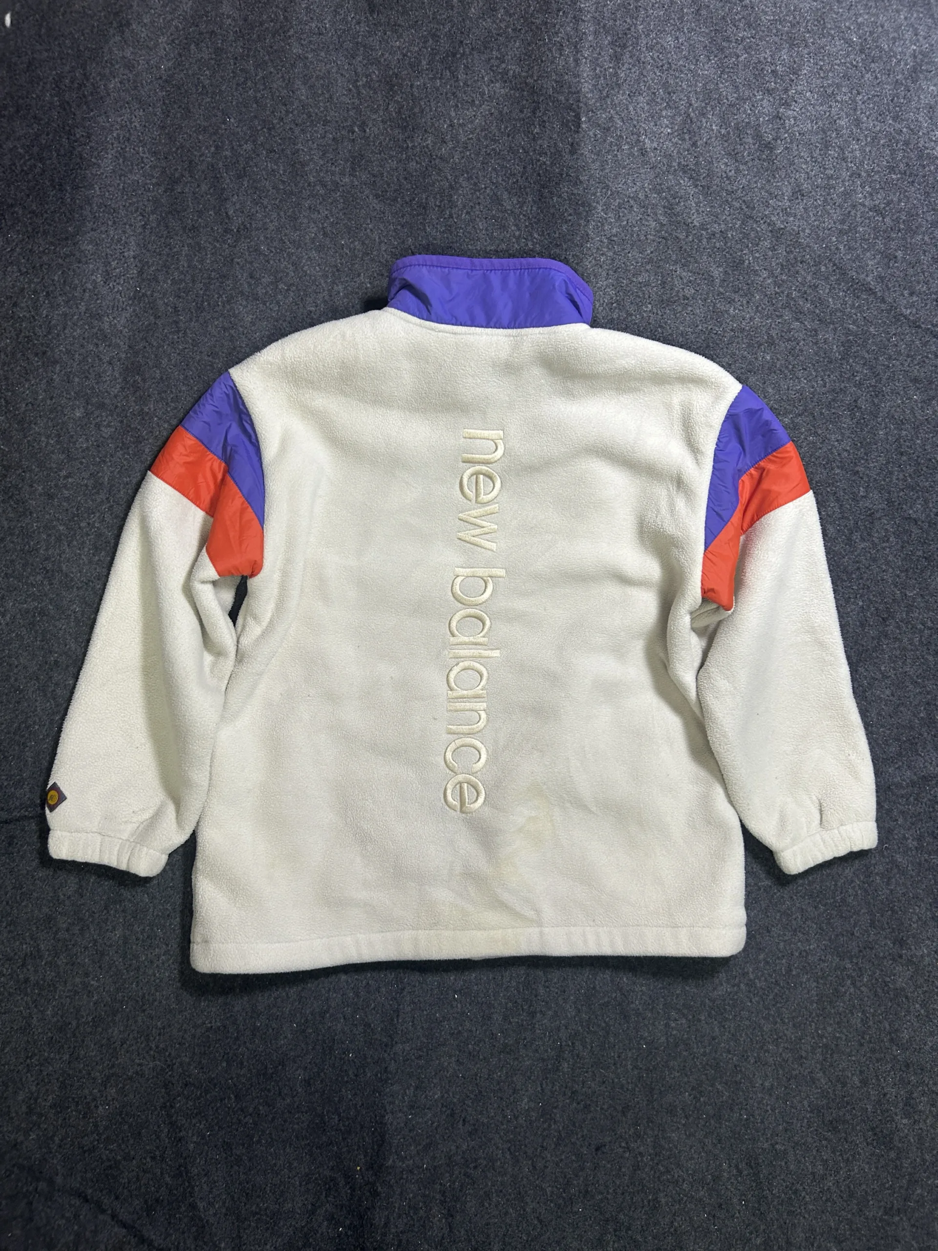 New Balance White Fleece Jacket alternate view