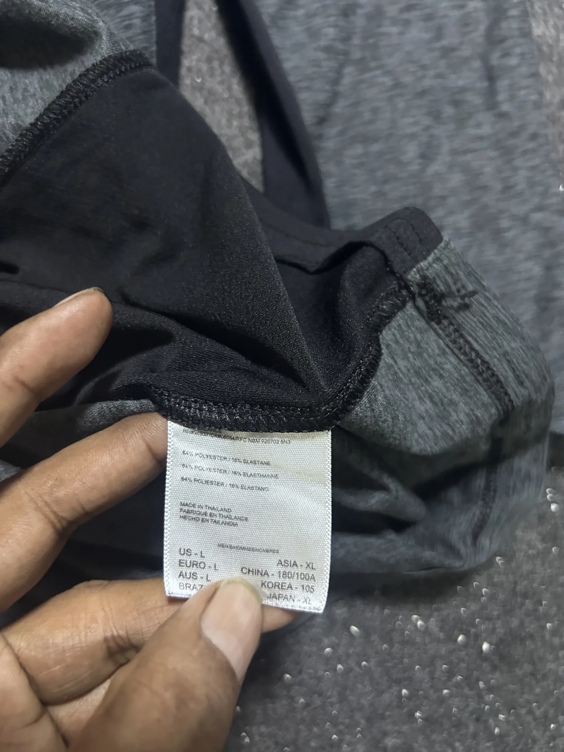 New Balance Grey T-Shirt back view