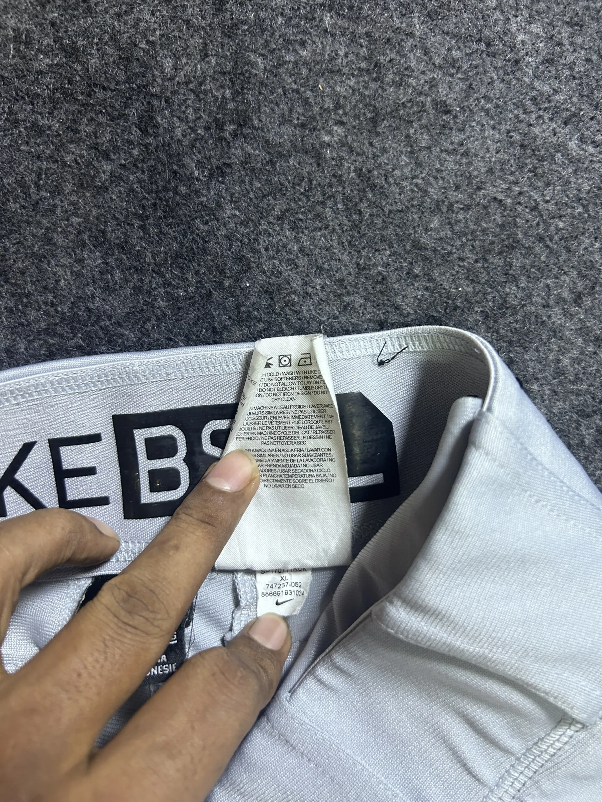 Nike Grey Pants back view