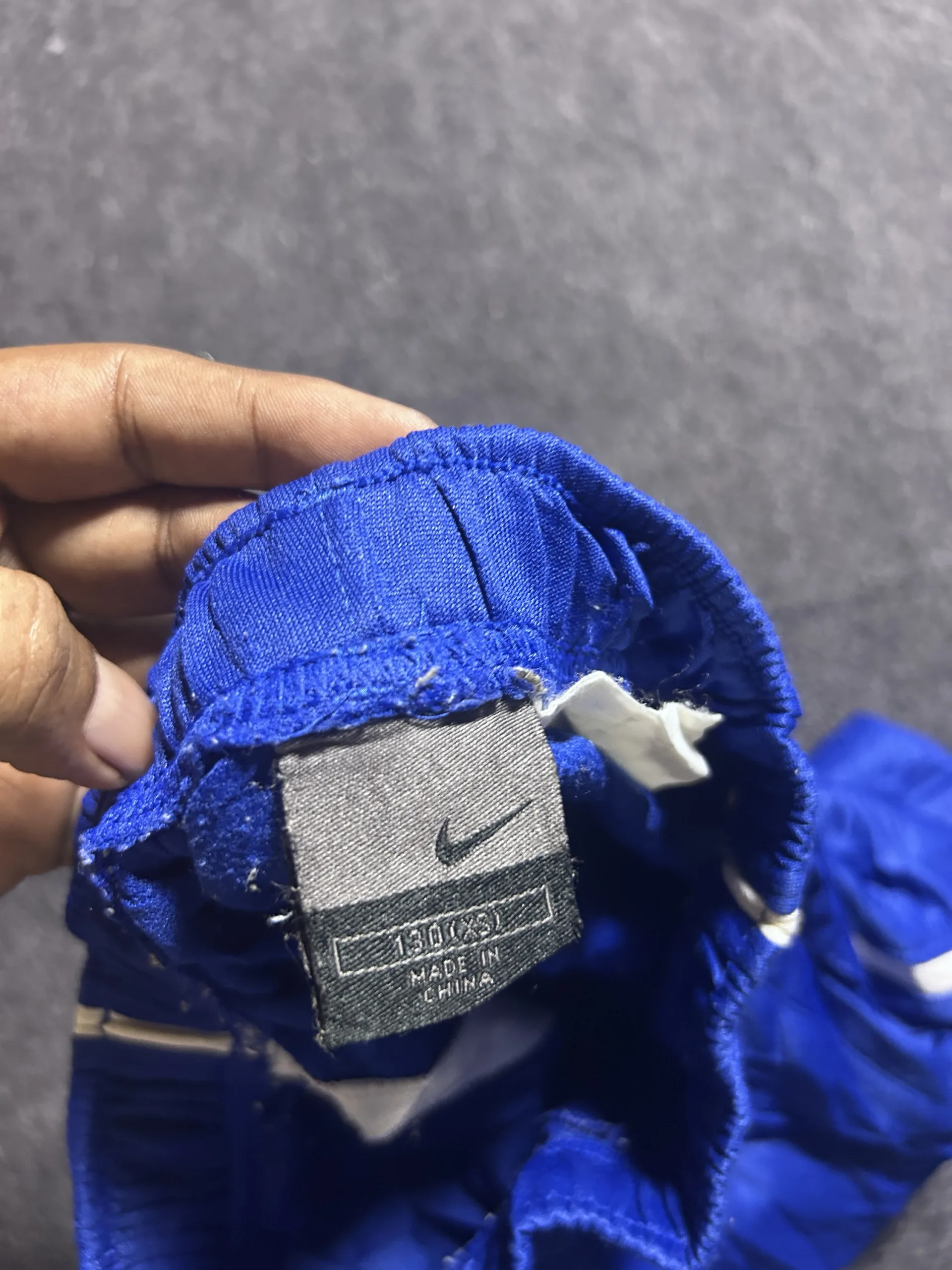Nike Blue Shorts detail view