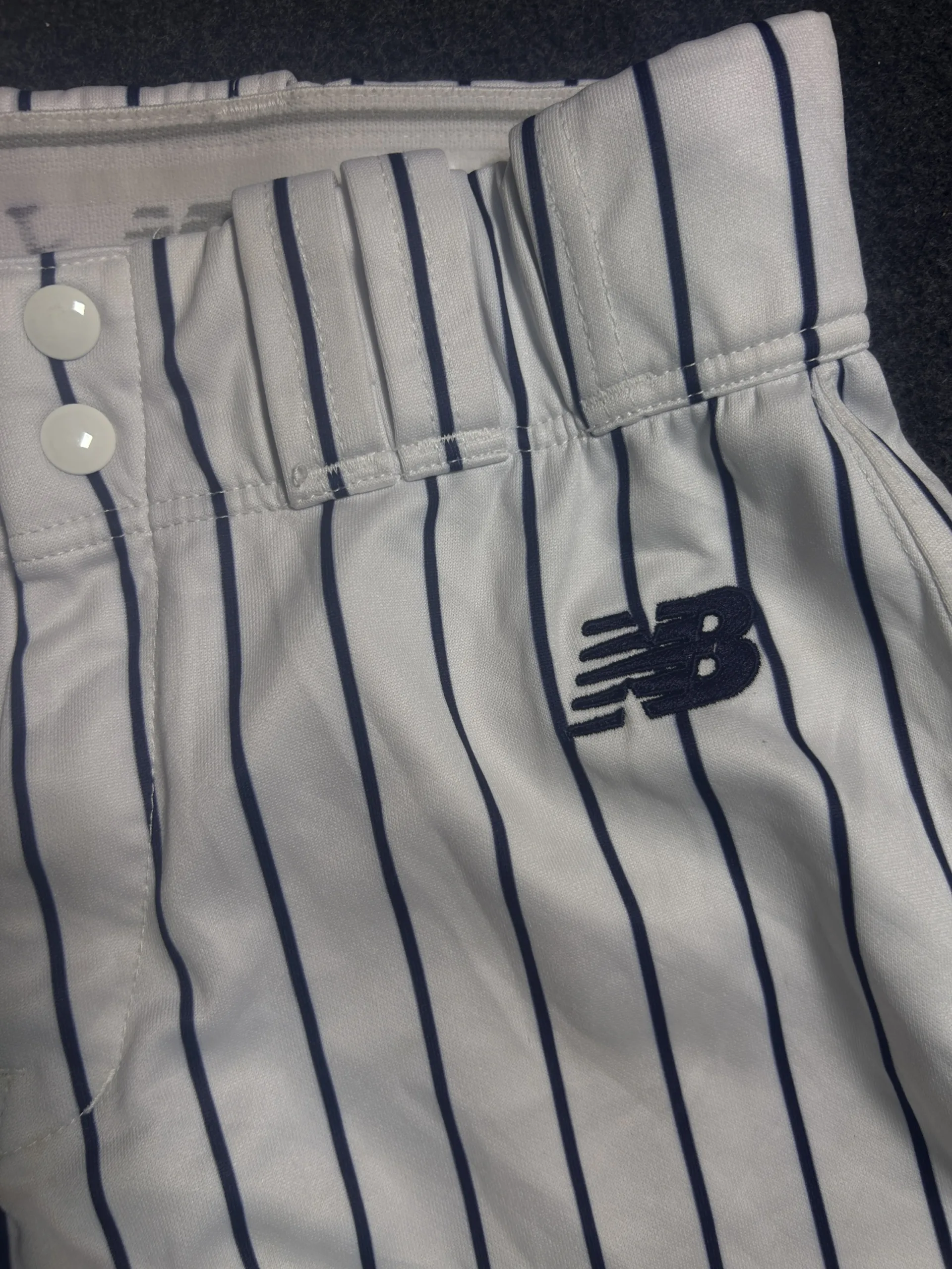 New Balance White Pants back view