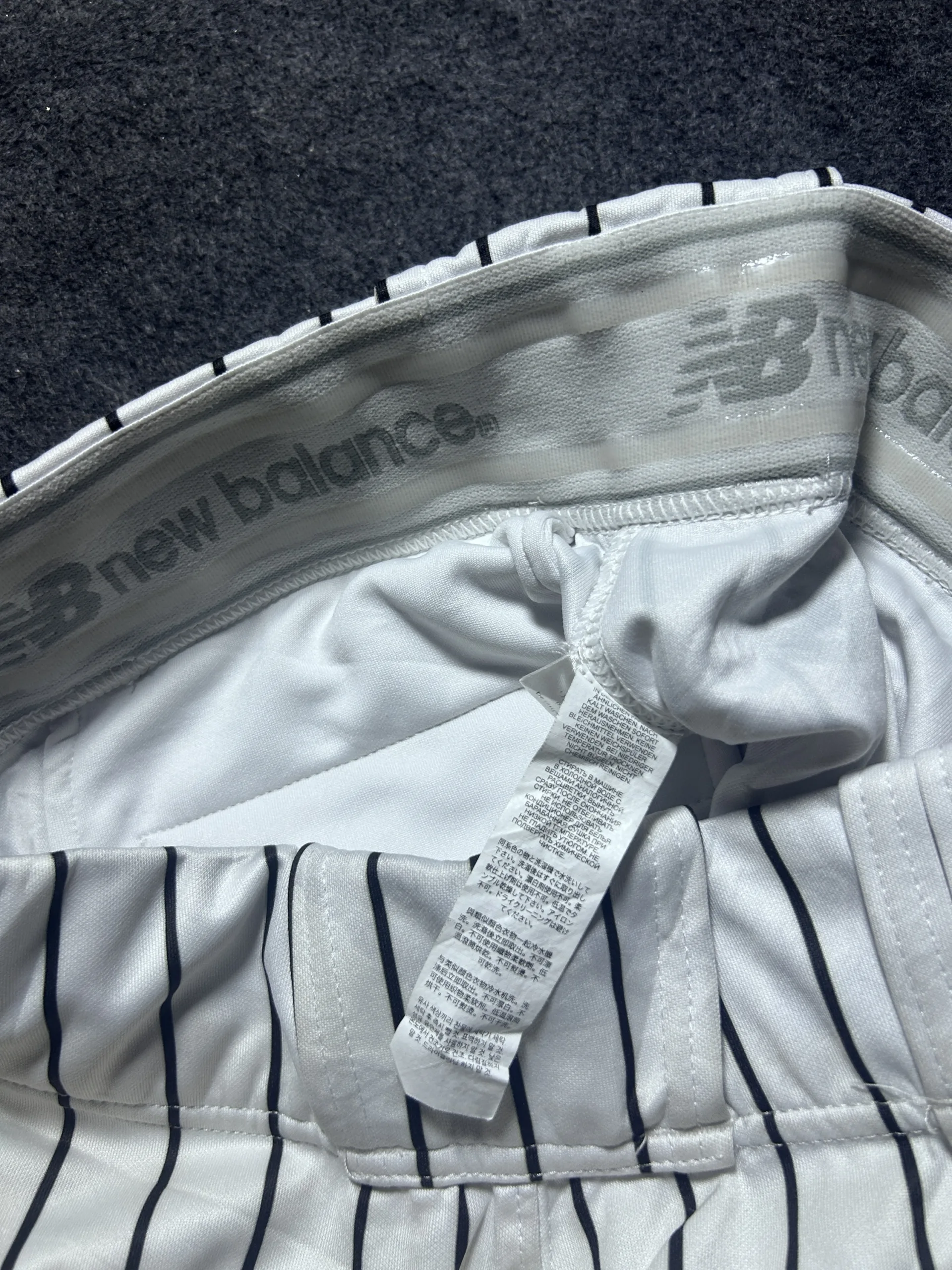 New Balance White Shorts back view