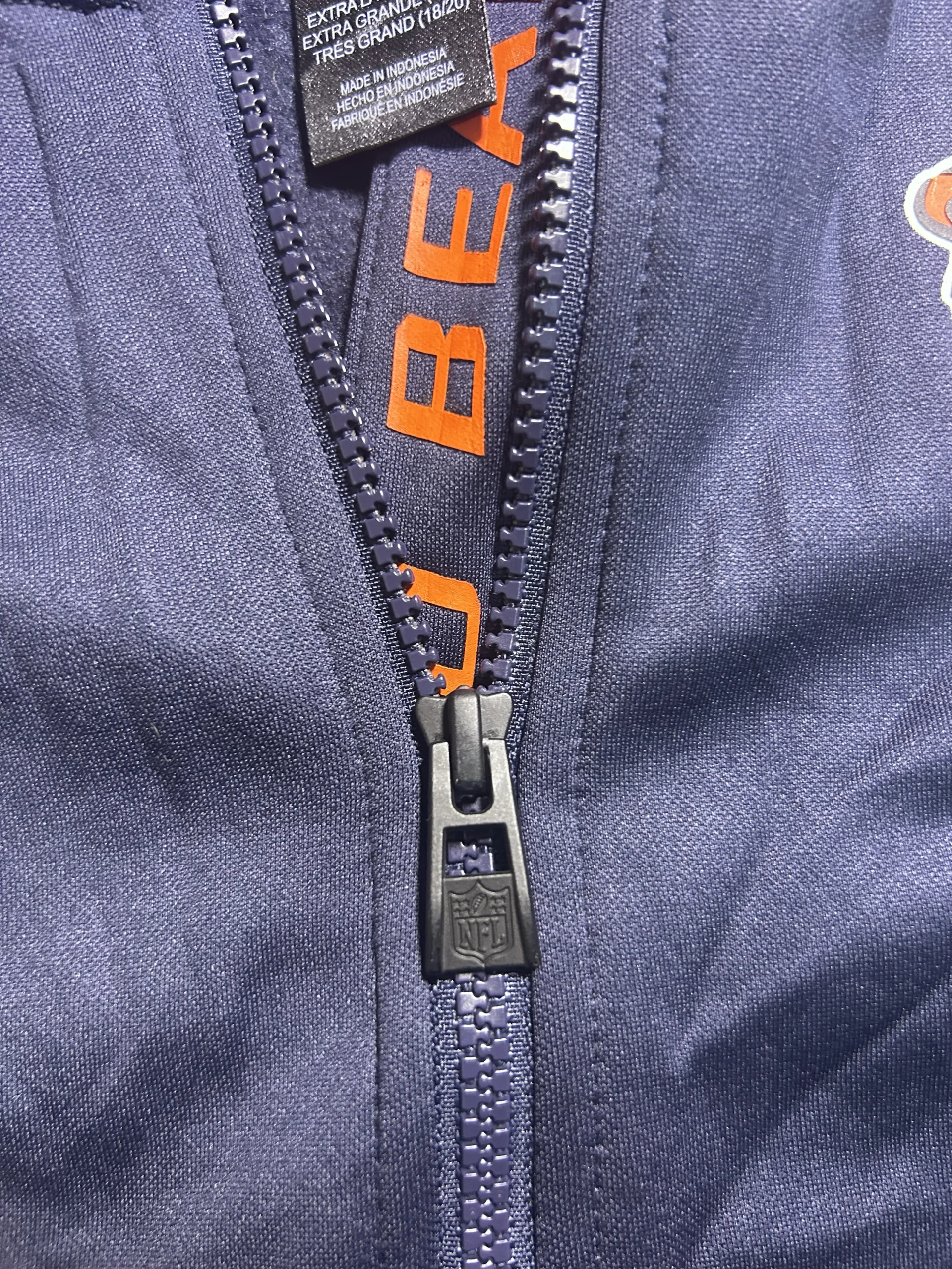 Navy Hoodie back view
