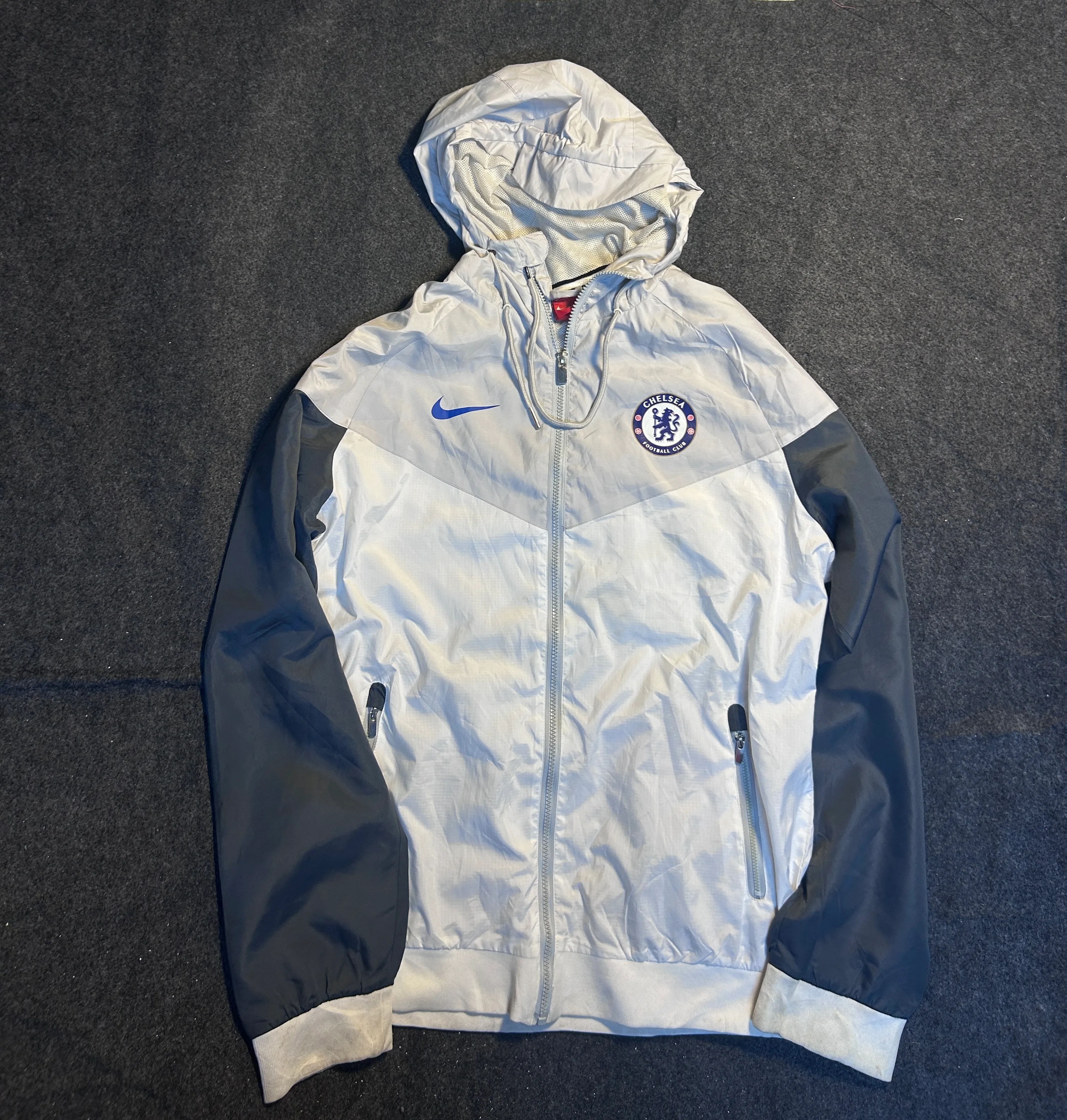 Nike Windrunner White Windbreaker Jacket front view