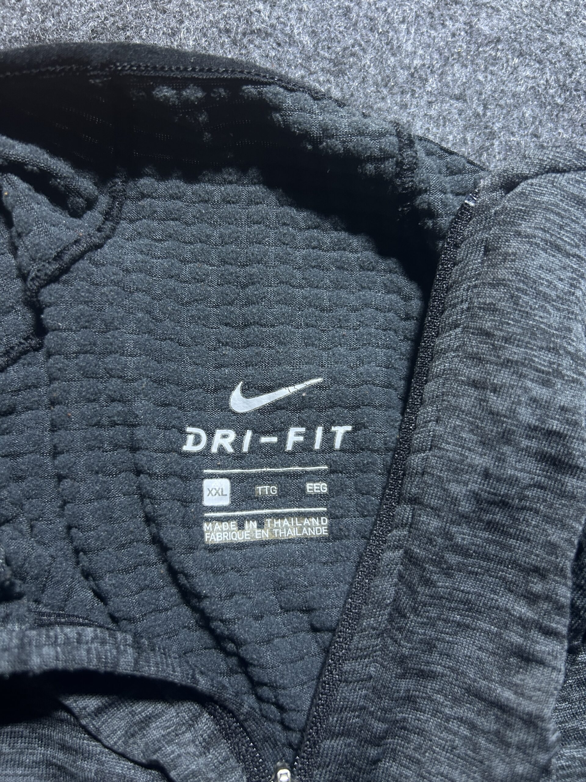 Nike Dri-FIT Grey Sweatshirt detail view