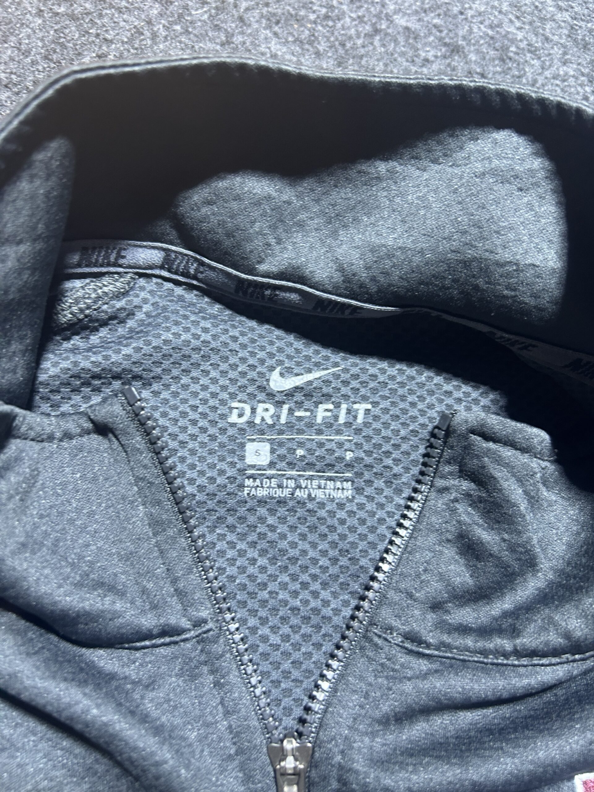 Nike Dri-FIT Grey Sweatshirt detail view