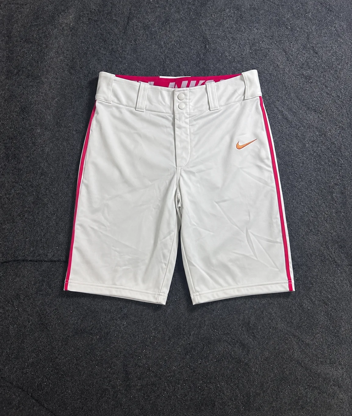 Nike Dri-FIT White Shorts front view