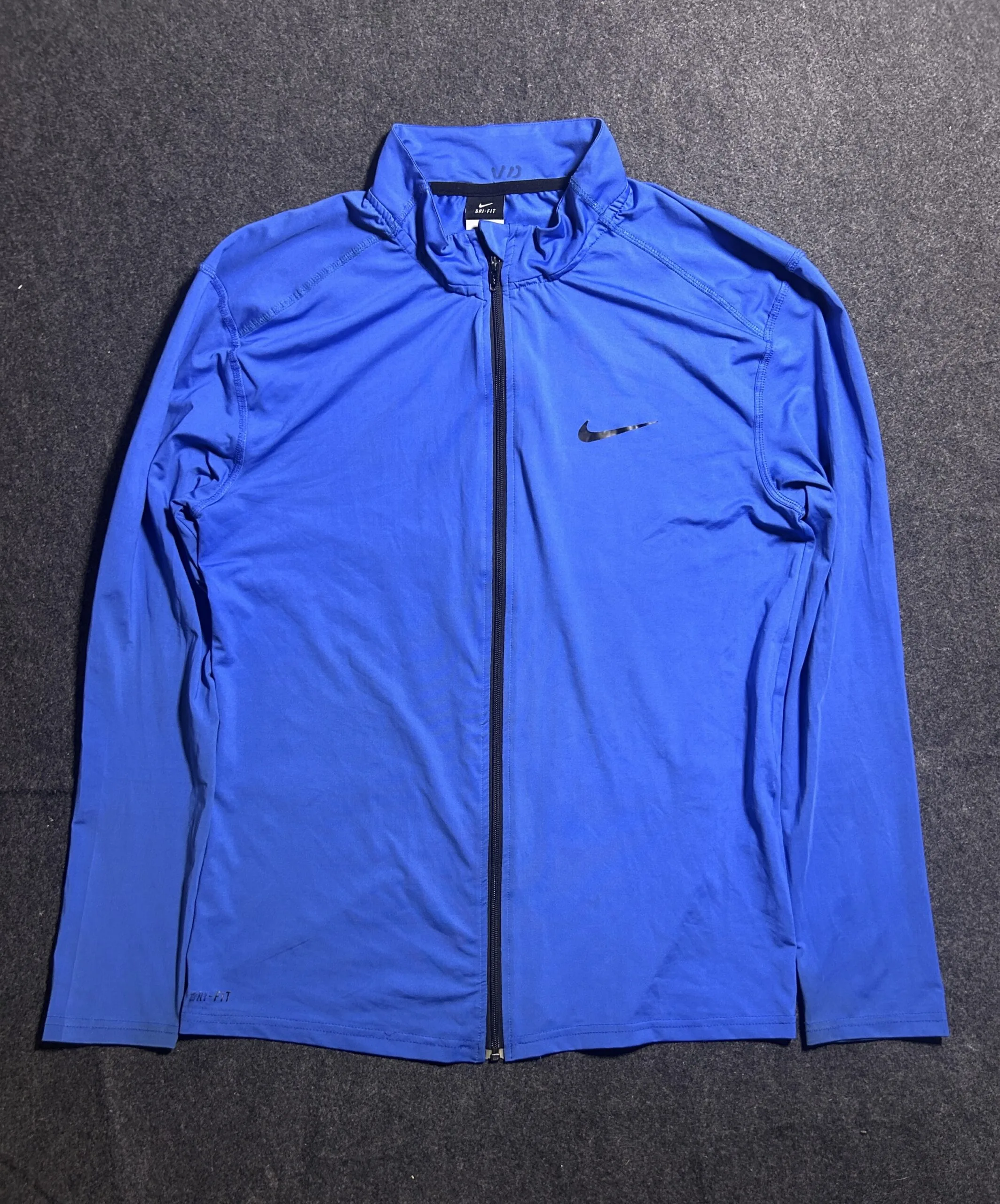 Nike Dri-FIT Blue Jacket front view