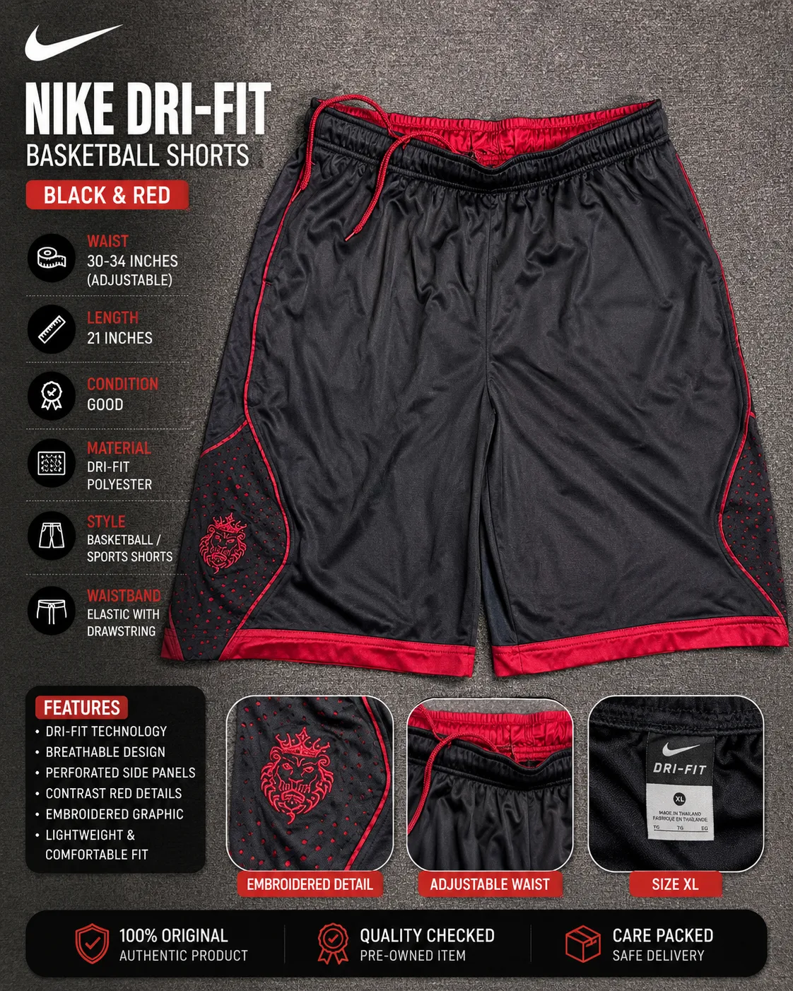 Nike Dri-FIT Shorts back view