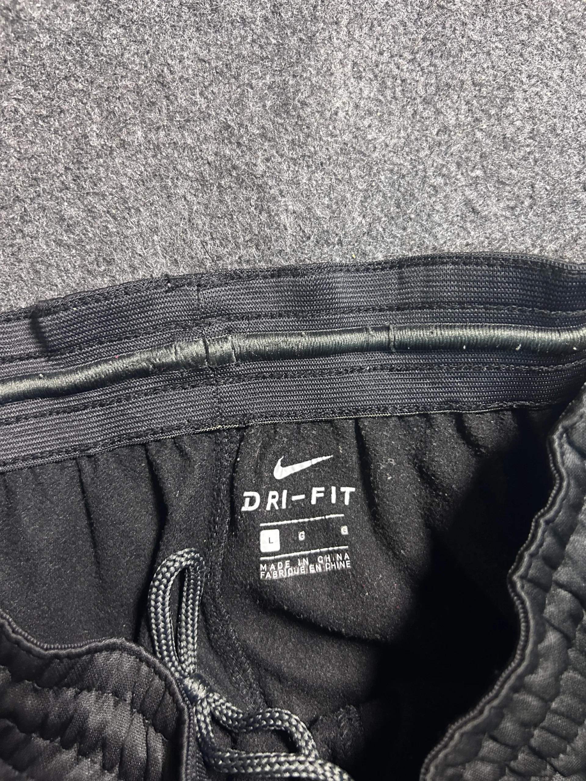 Nike Dri-FIT Black Track Pants back view