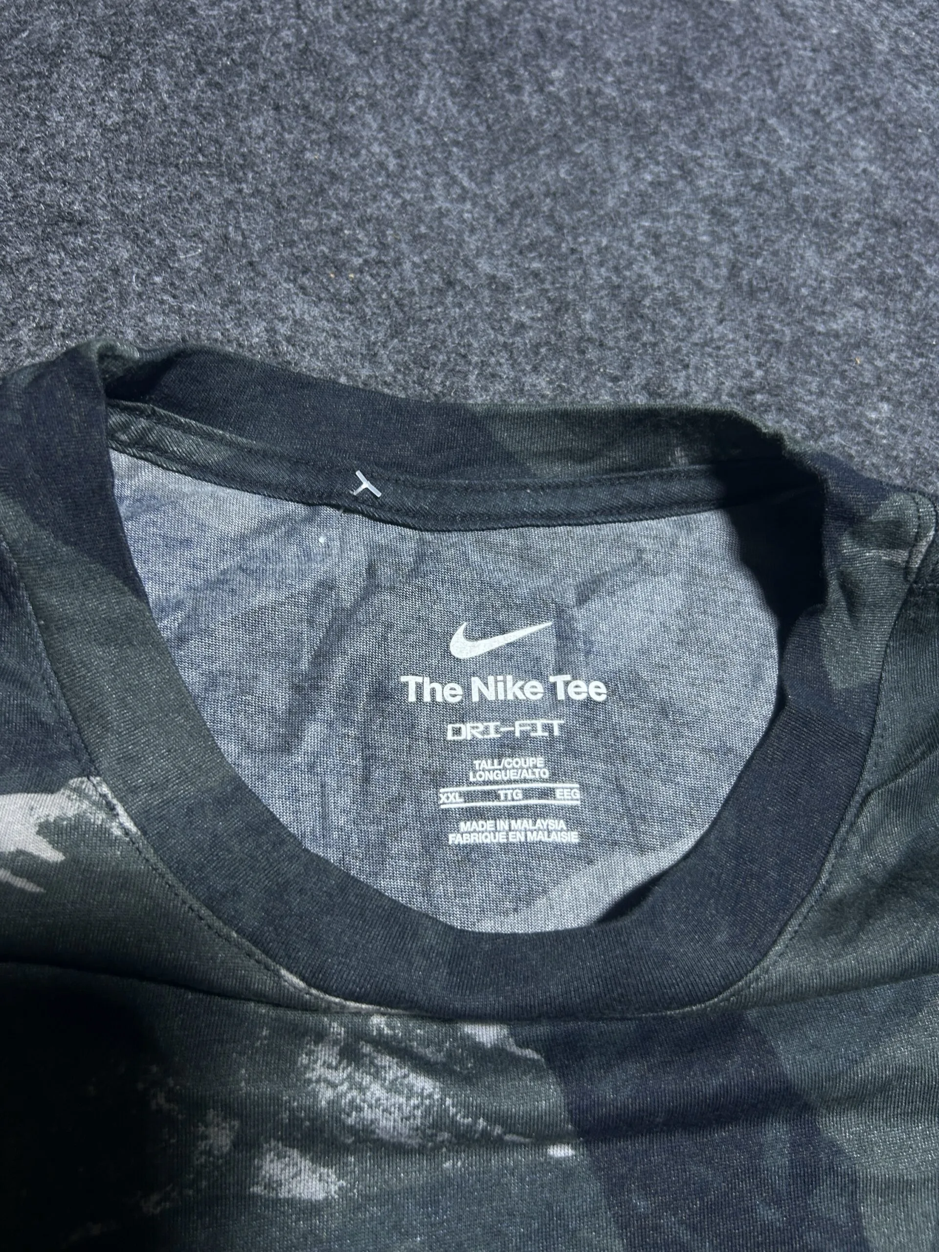 Nike Dri-FIT Black T-Shirt back view