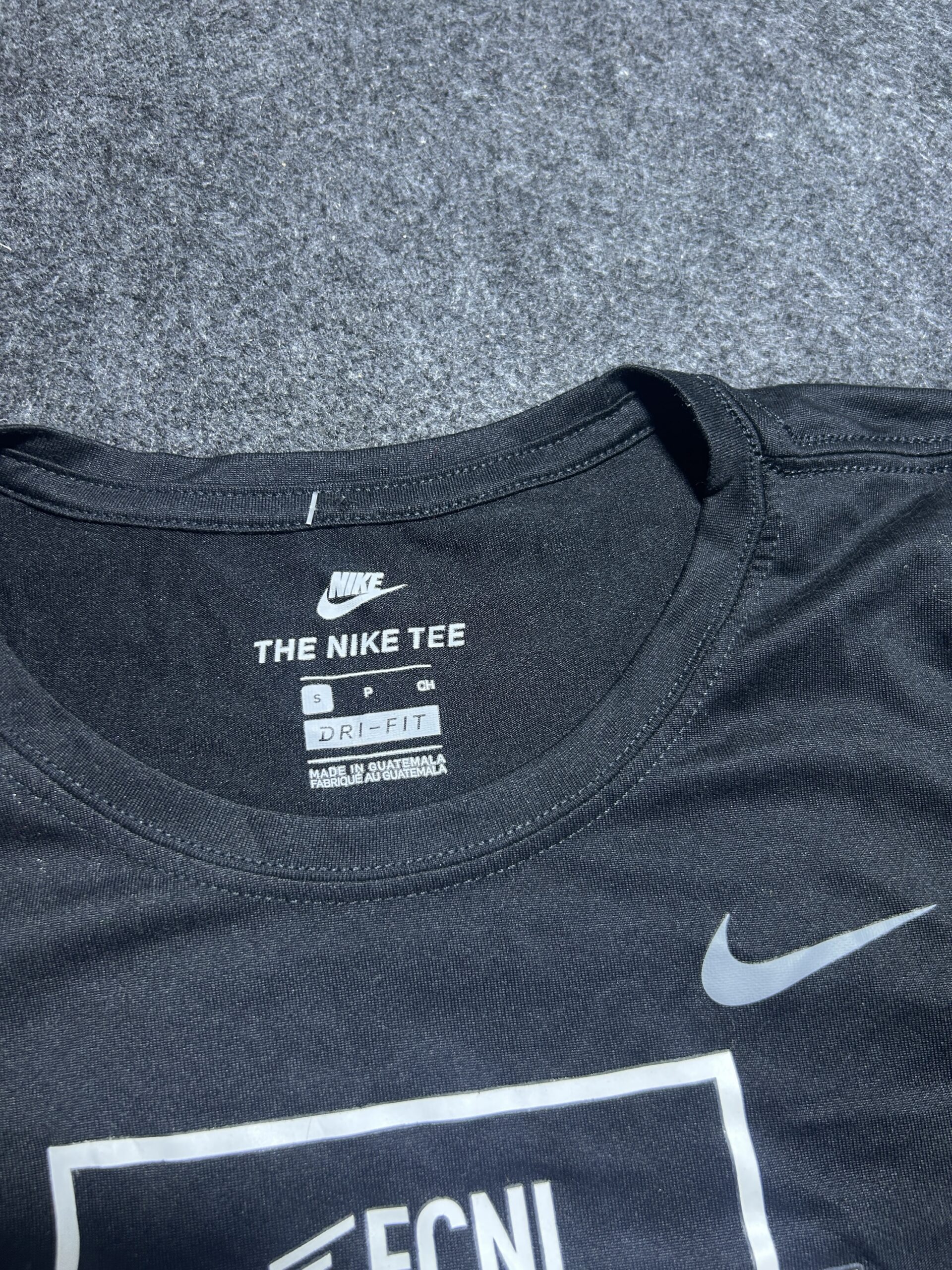 Nike Dri-FIT Black simple back view
