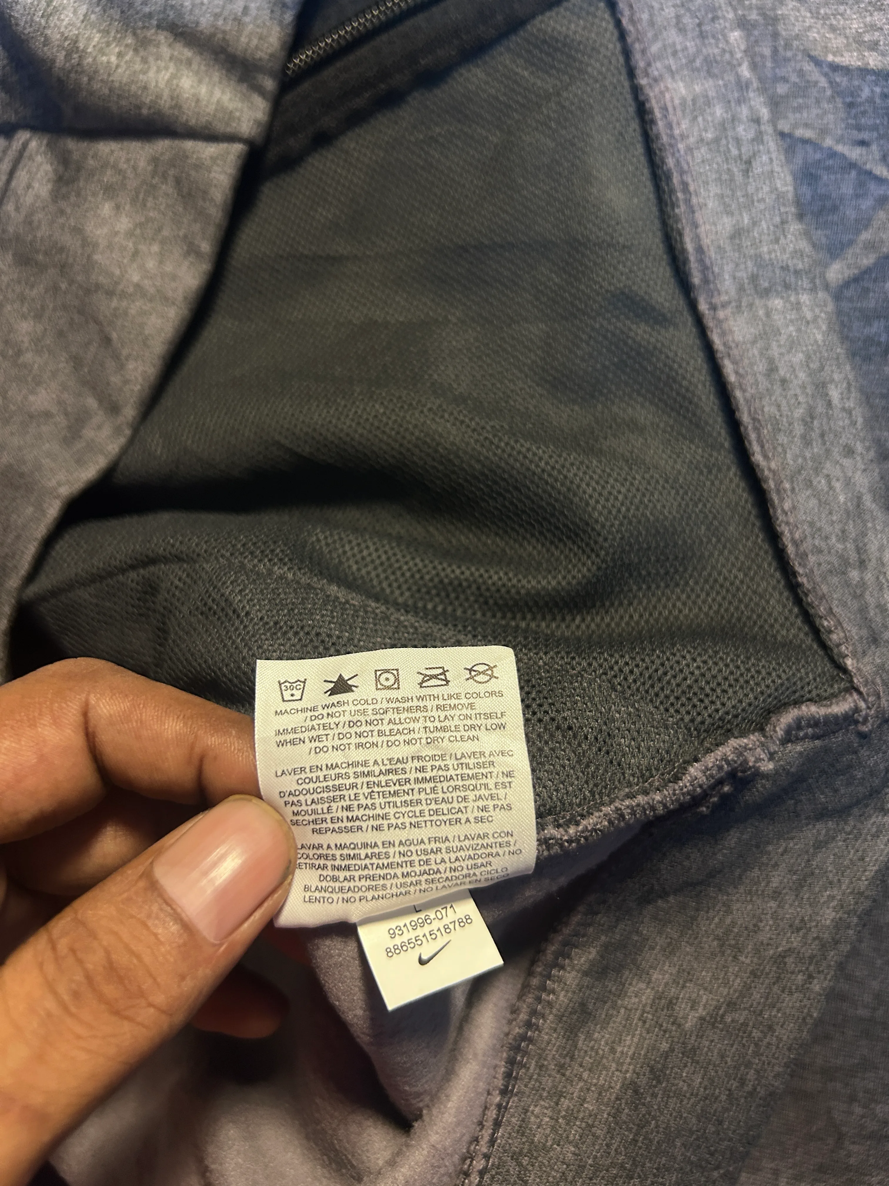 Nike Dri-FIT Grey Hoodie alternate view