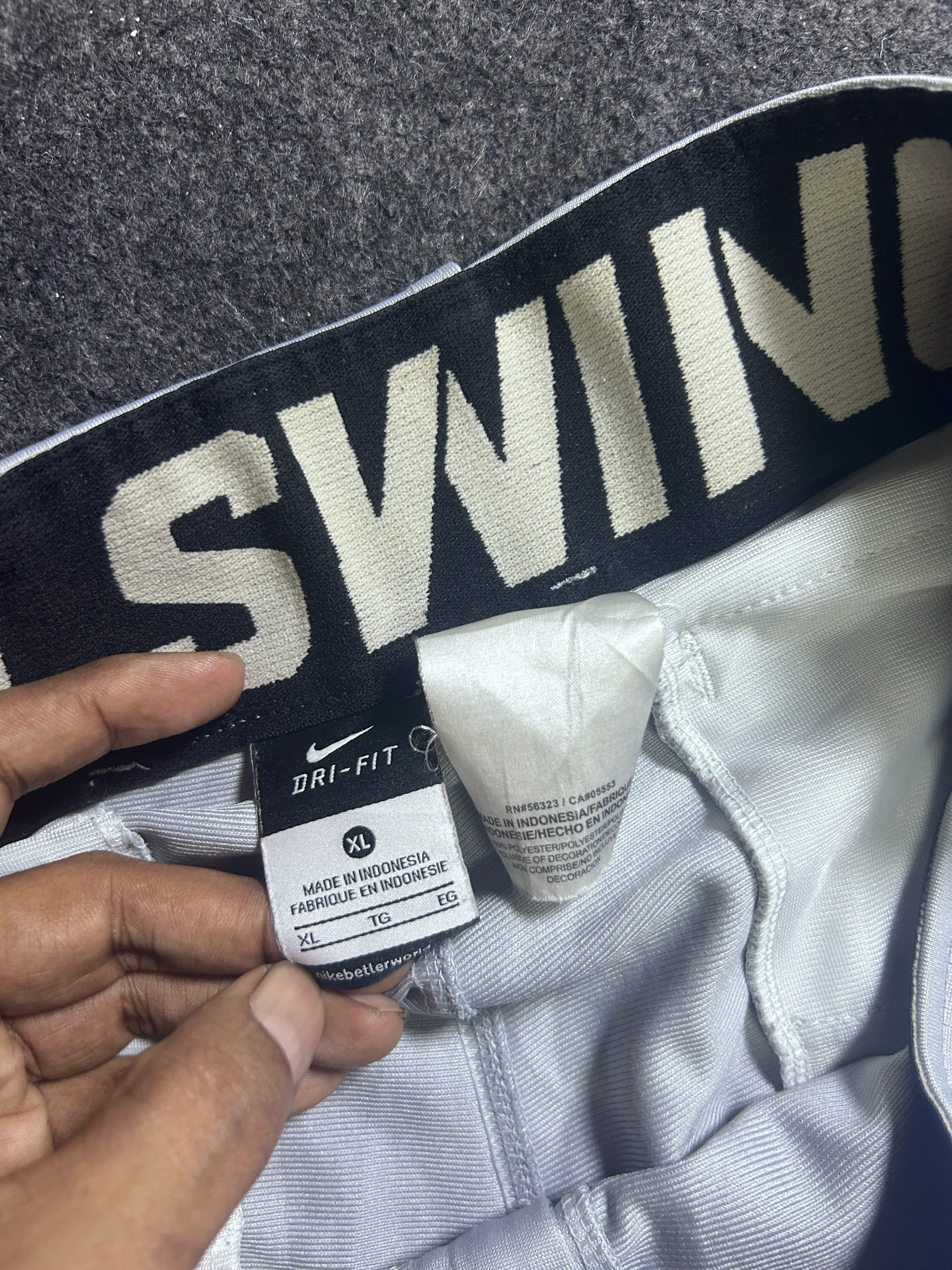 Nike Dri-FIT Grey Shorts detail view