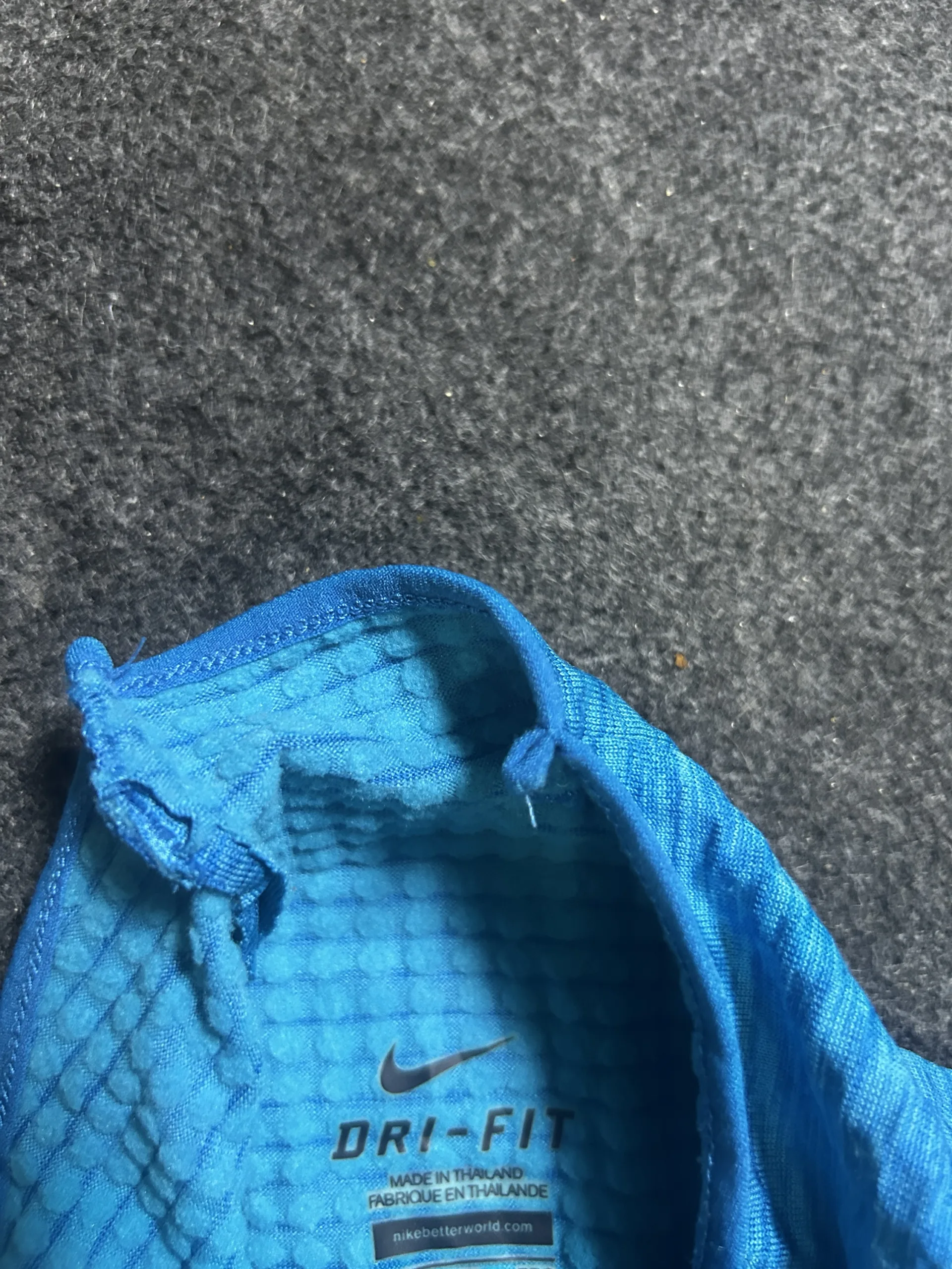 Nike Dri-FIT Blue T-Shirt back view