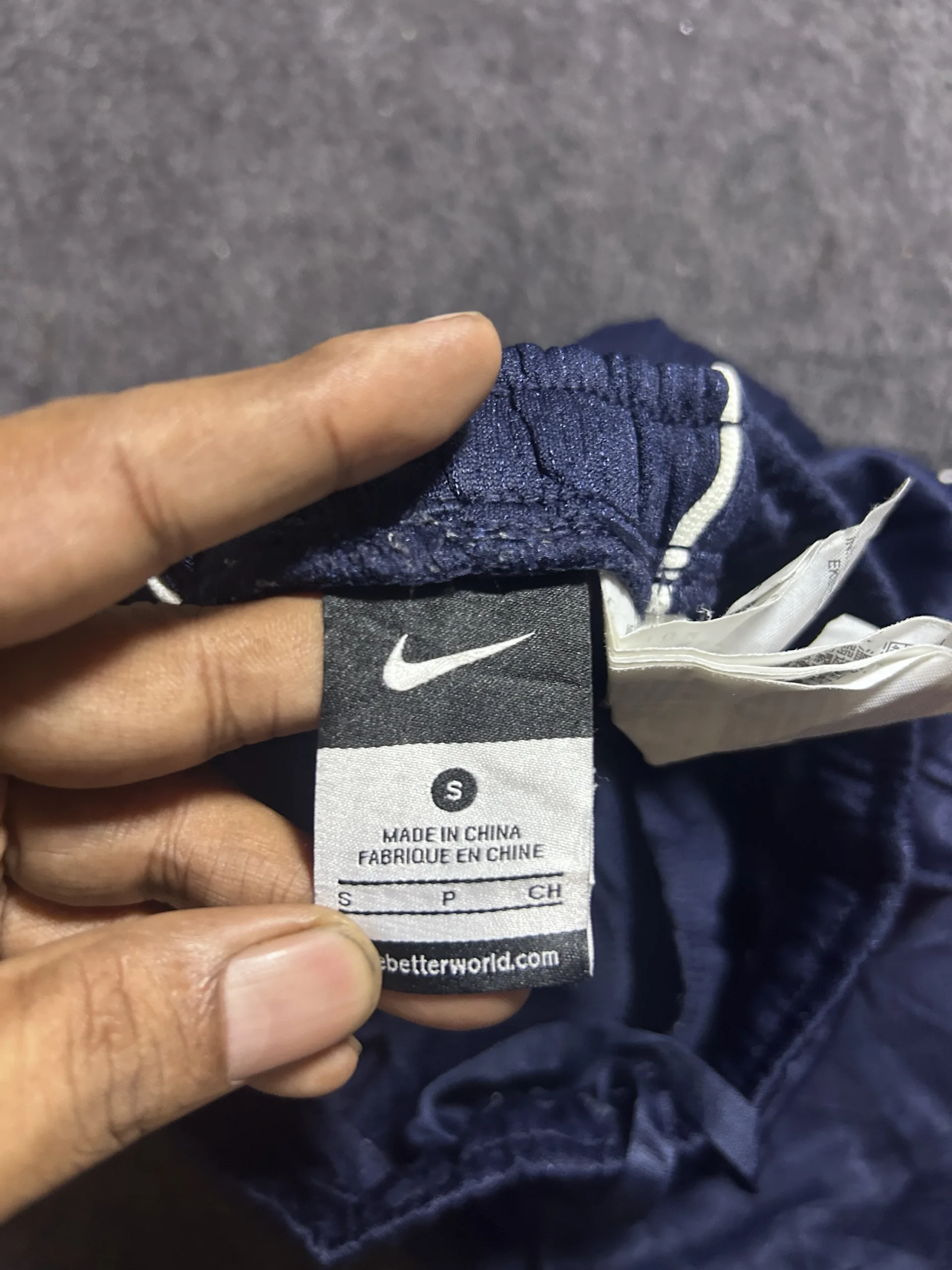 Nike Dri-FIT Navy Shorts detail view