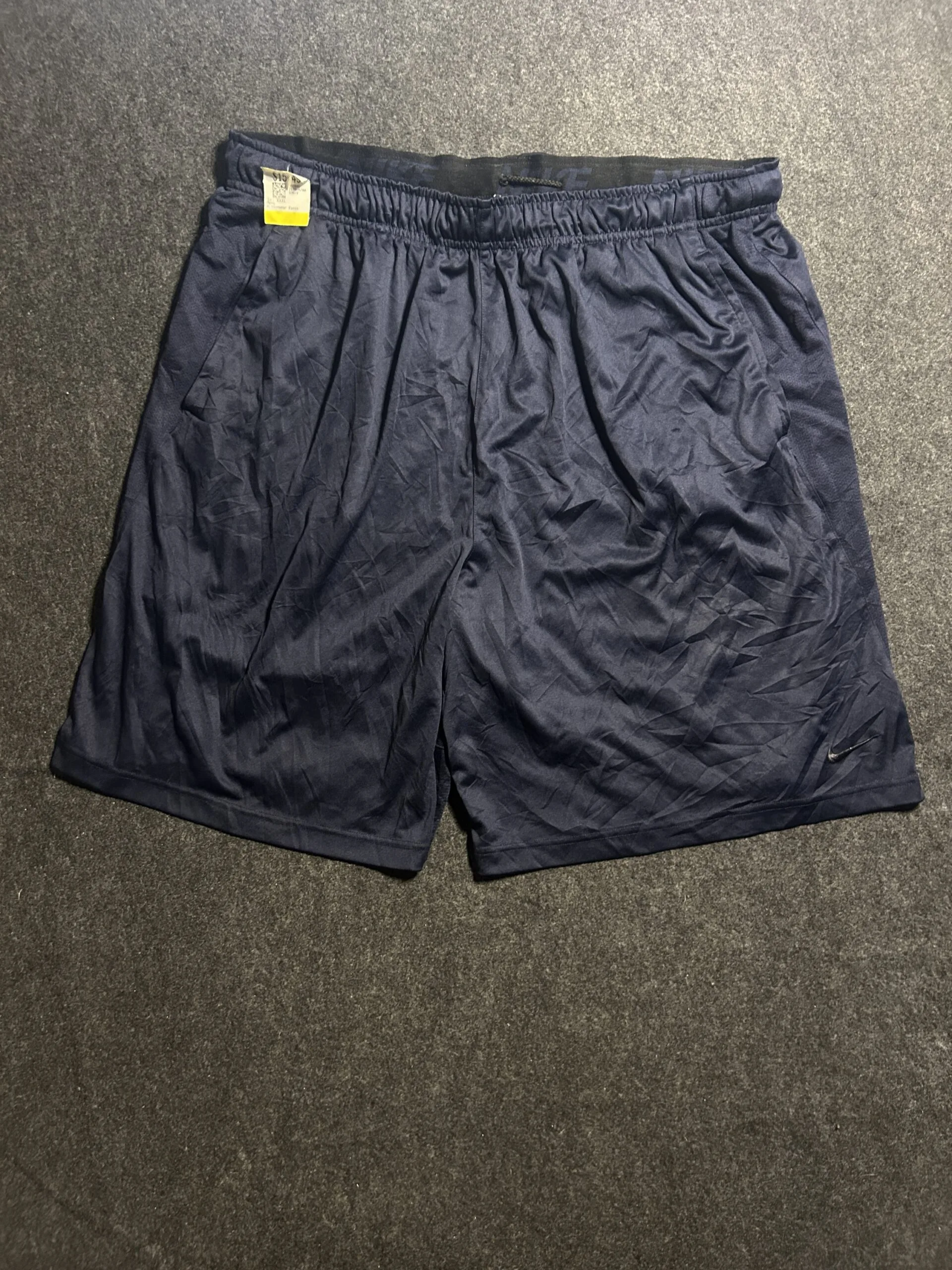 Nike Dri-FIT Navy Training Shorts front view