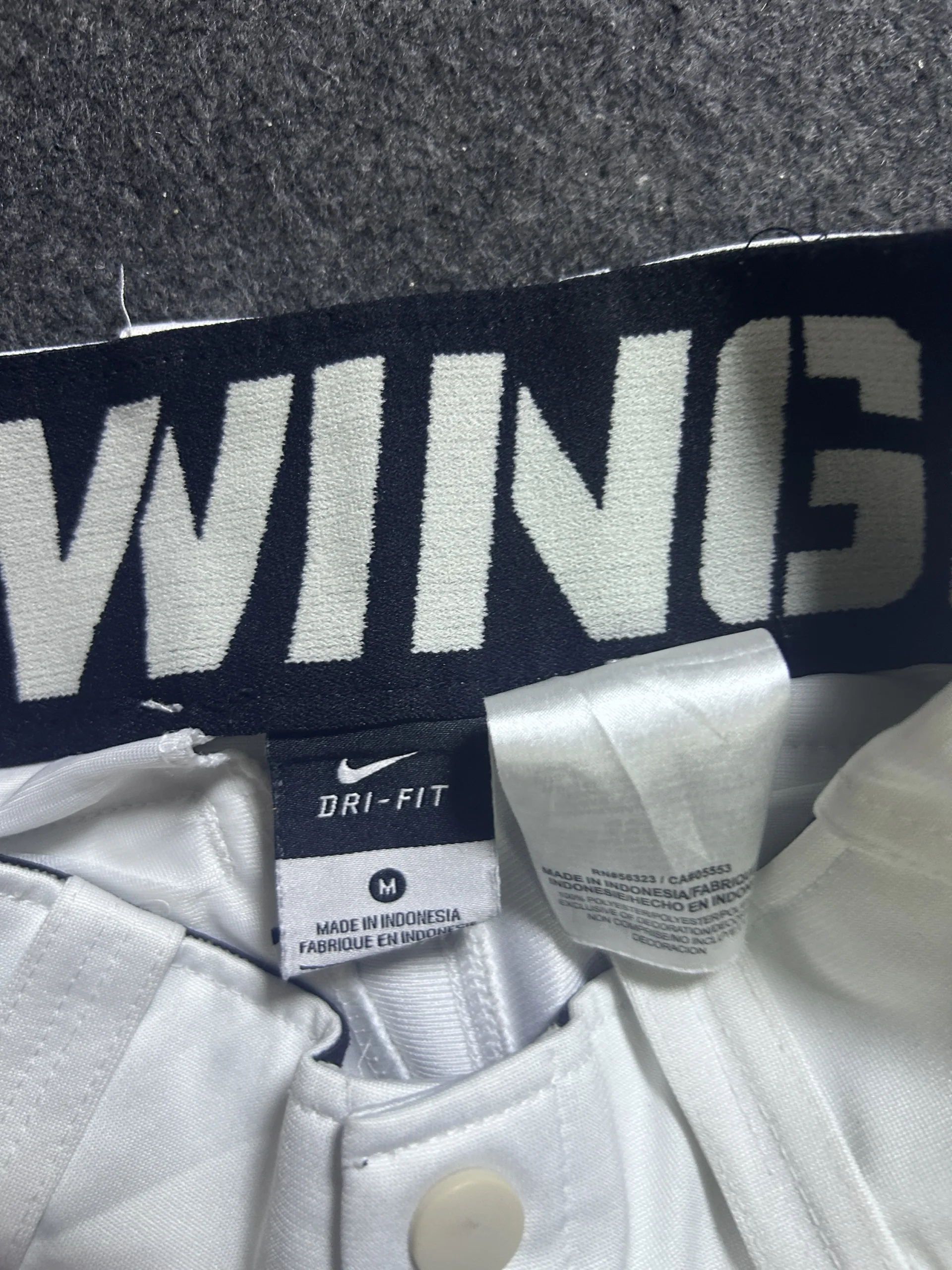Nike Dri-FIT White Shorts detail view
