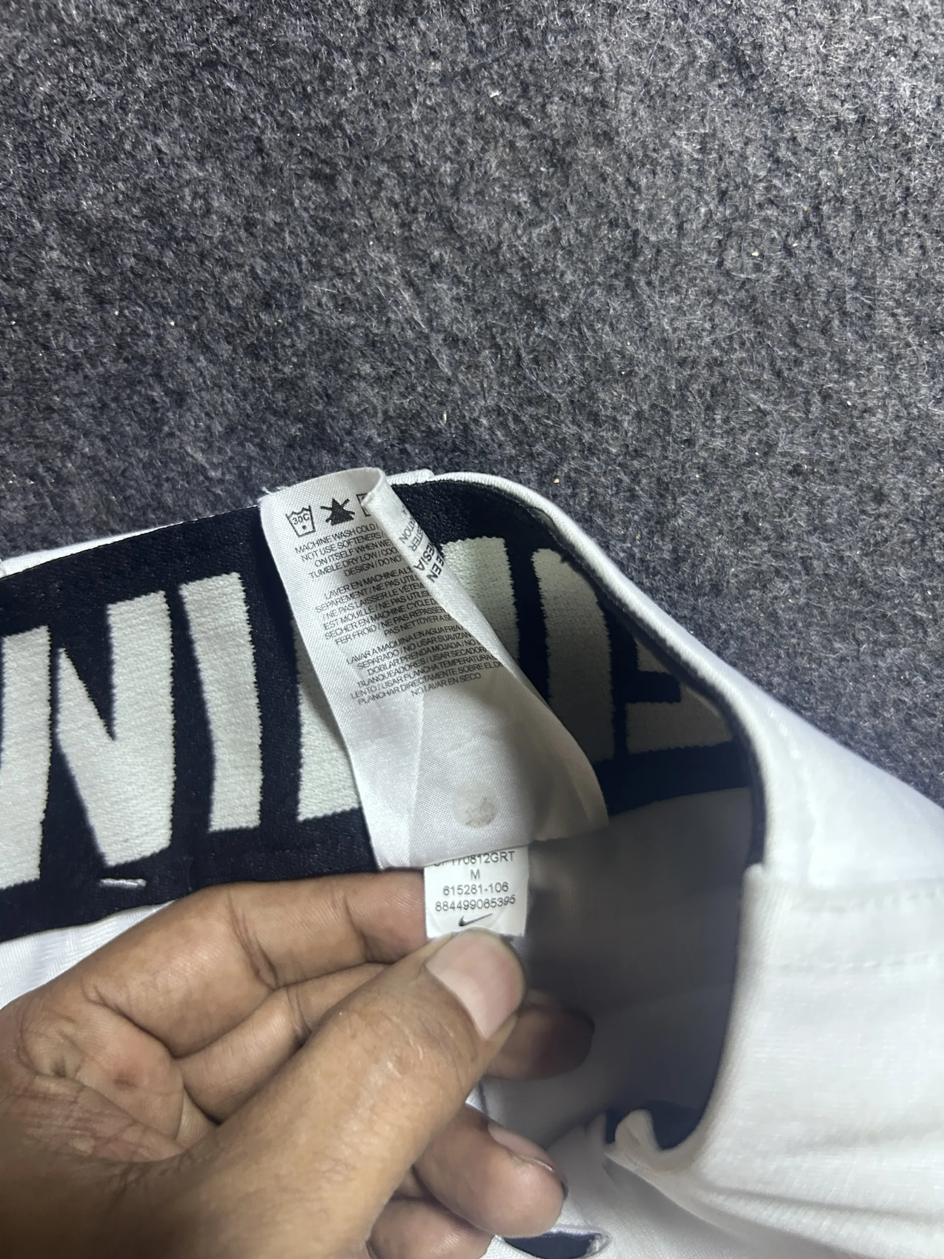 Nike Dri-FIT White Shorts back view