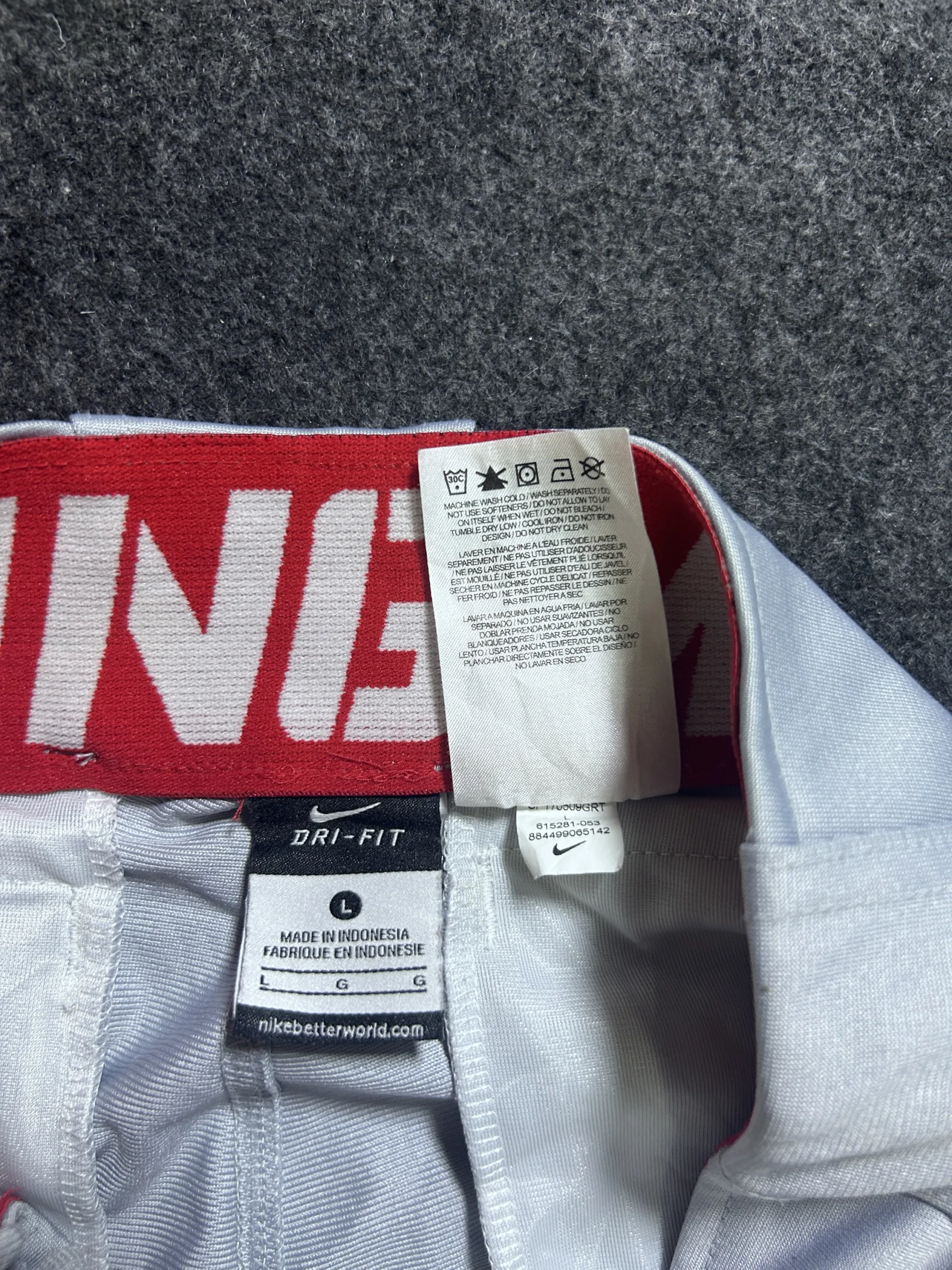 Nike Dri-FIT Grey Pants detail view