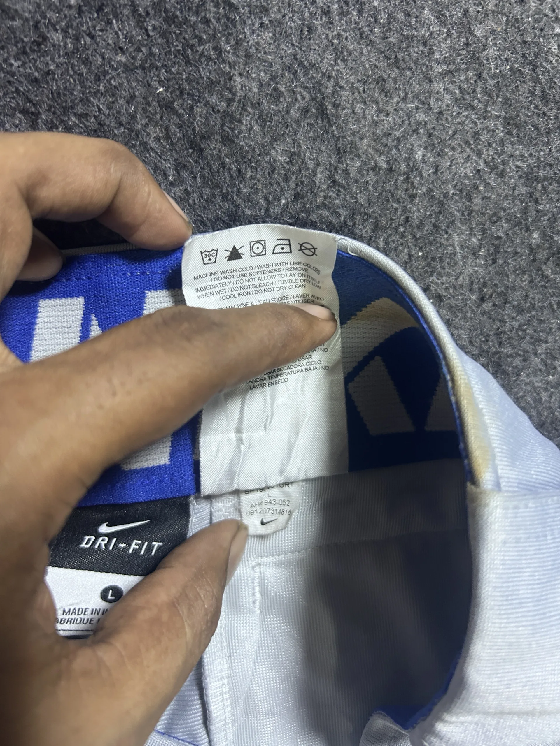 Nike Dri-FIT White Shorts back view