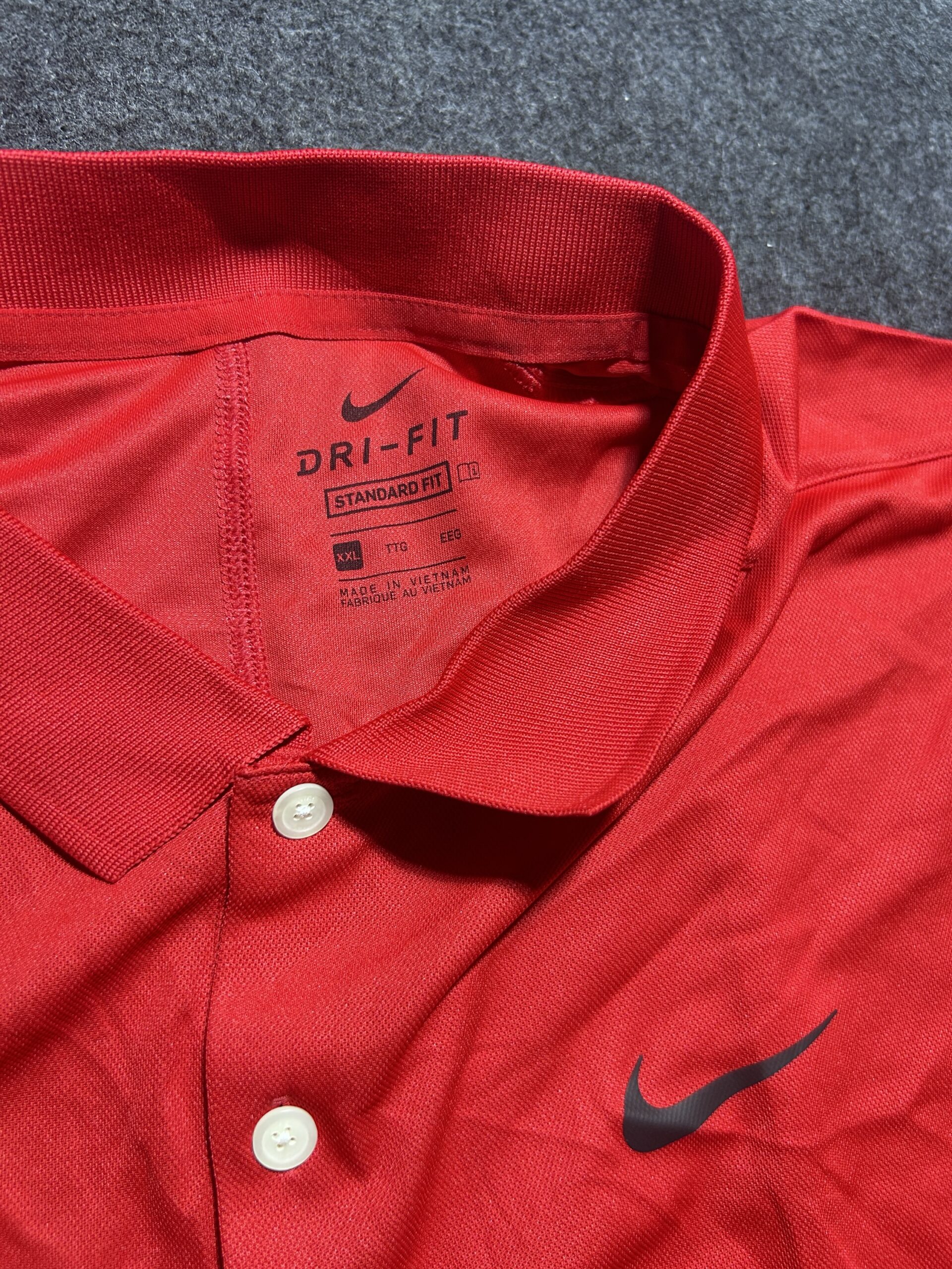 Nike Dri-FIT Red T-Shirt detail view