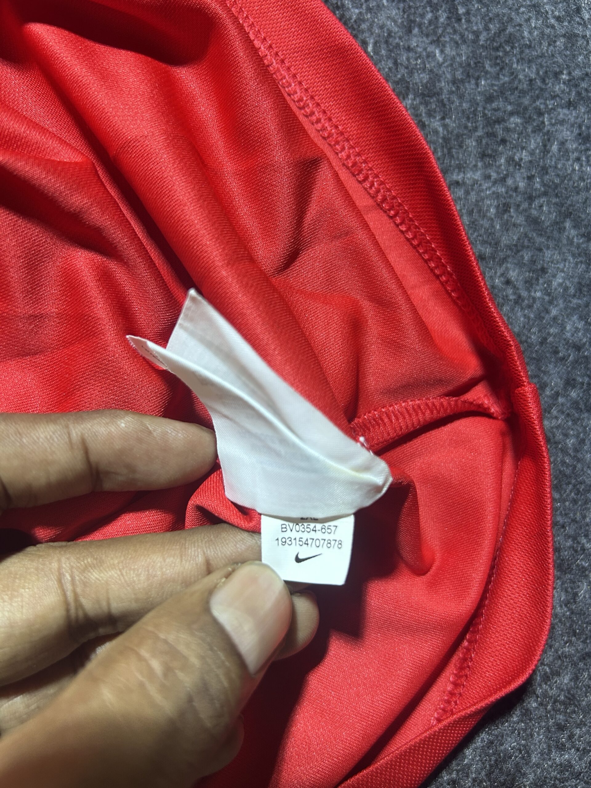Nike Dri-FIT Red T-Shirt back view