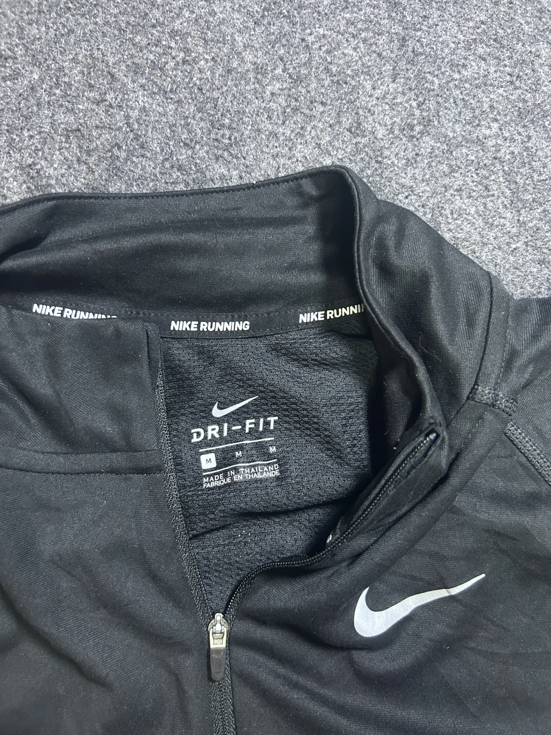 Nike Dri-FIT Black T-Shirt detail view