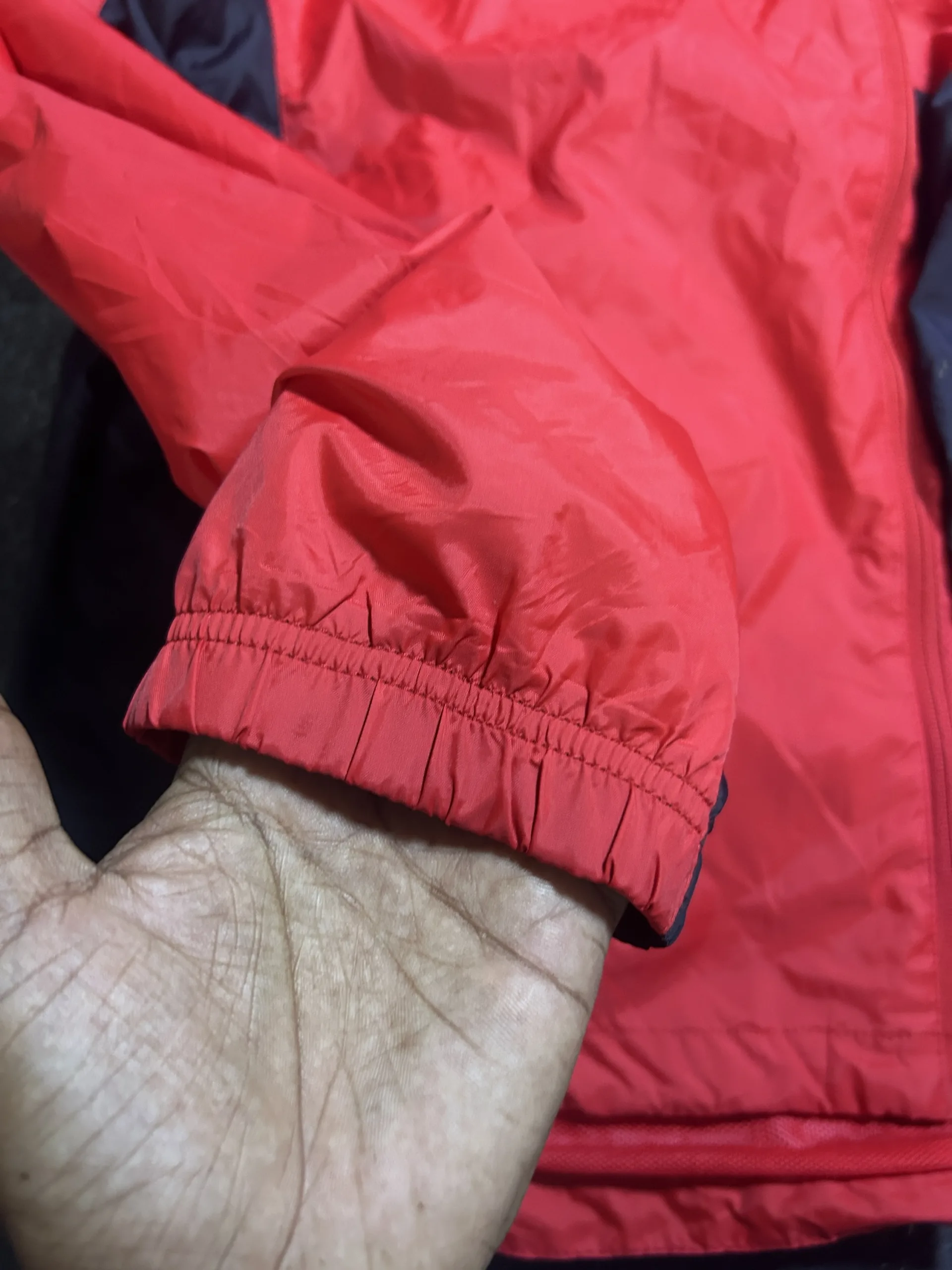 Nike Dri-FIT Red Windbreaker Jacket back view