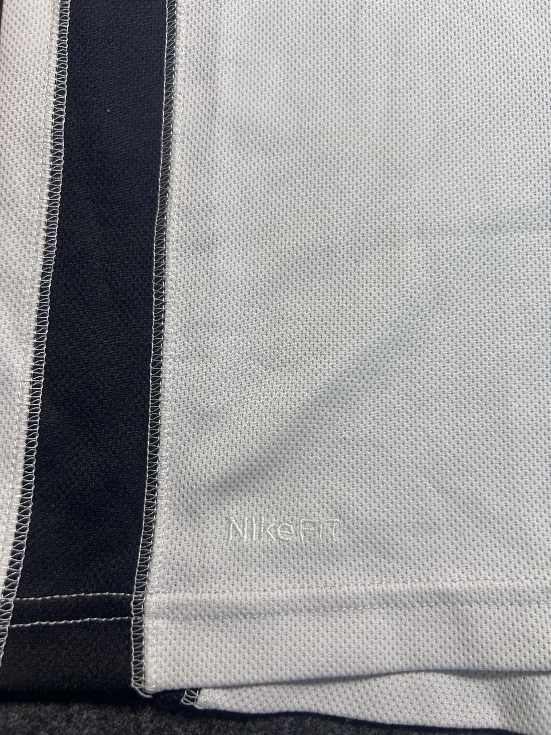 Nike FitDry Black Polo Shirt detail view