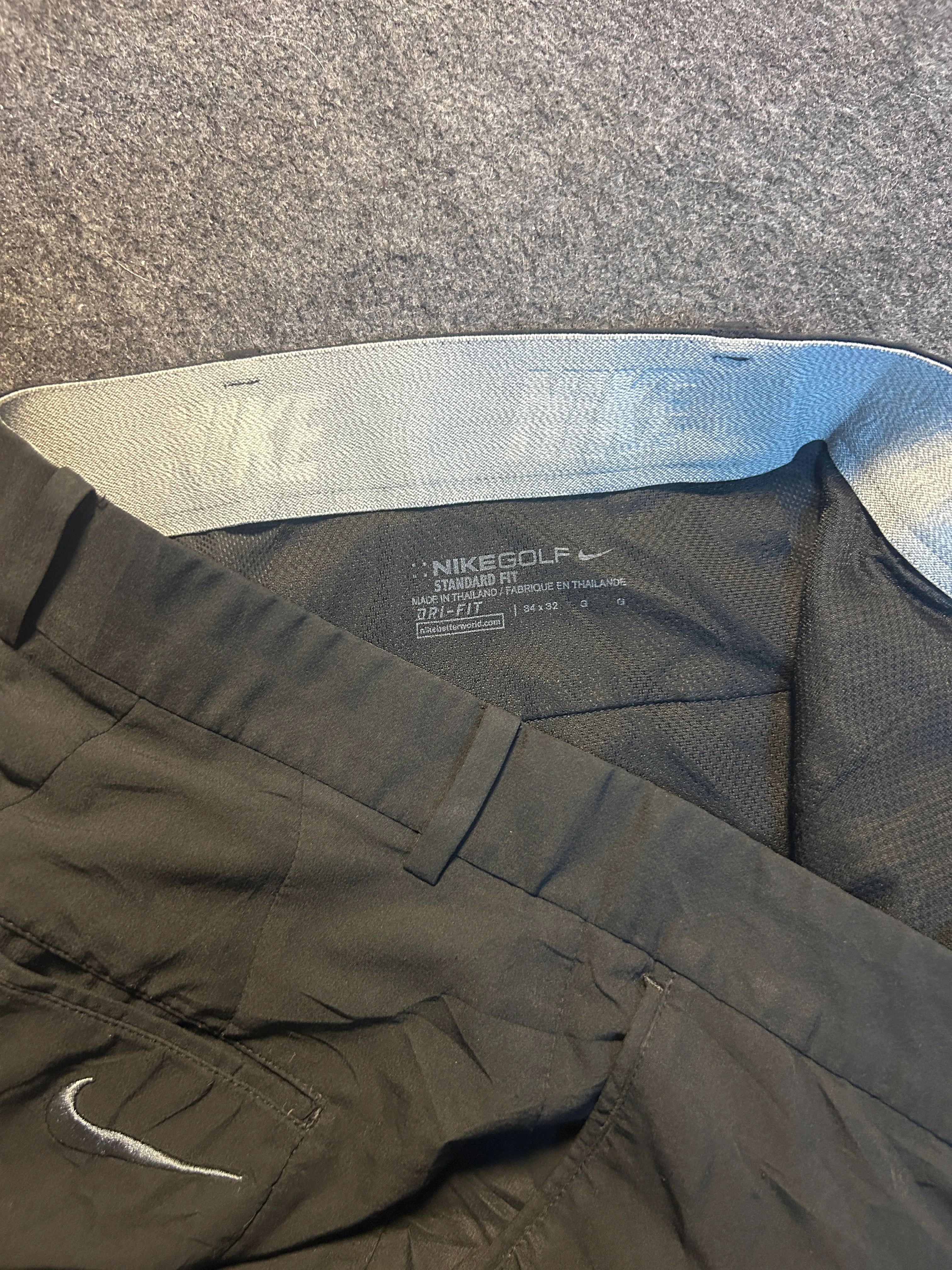 Nike Golf Black Golf Trousers back view