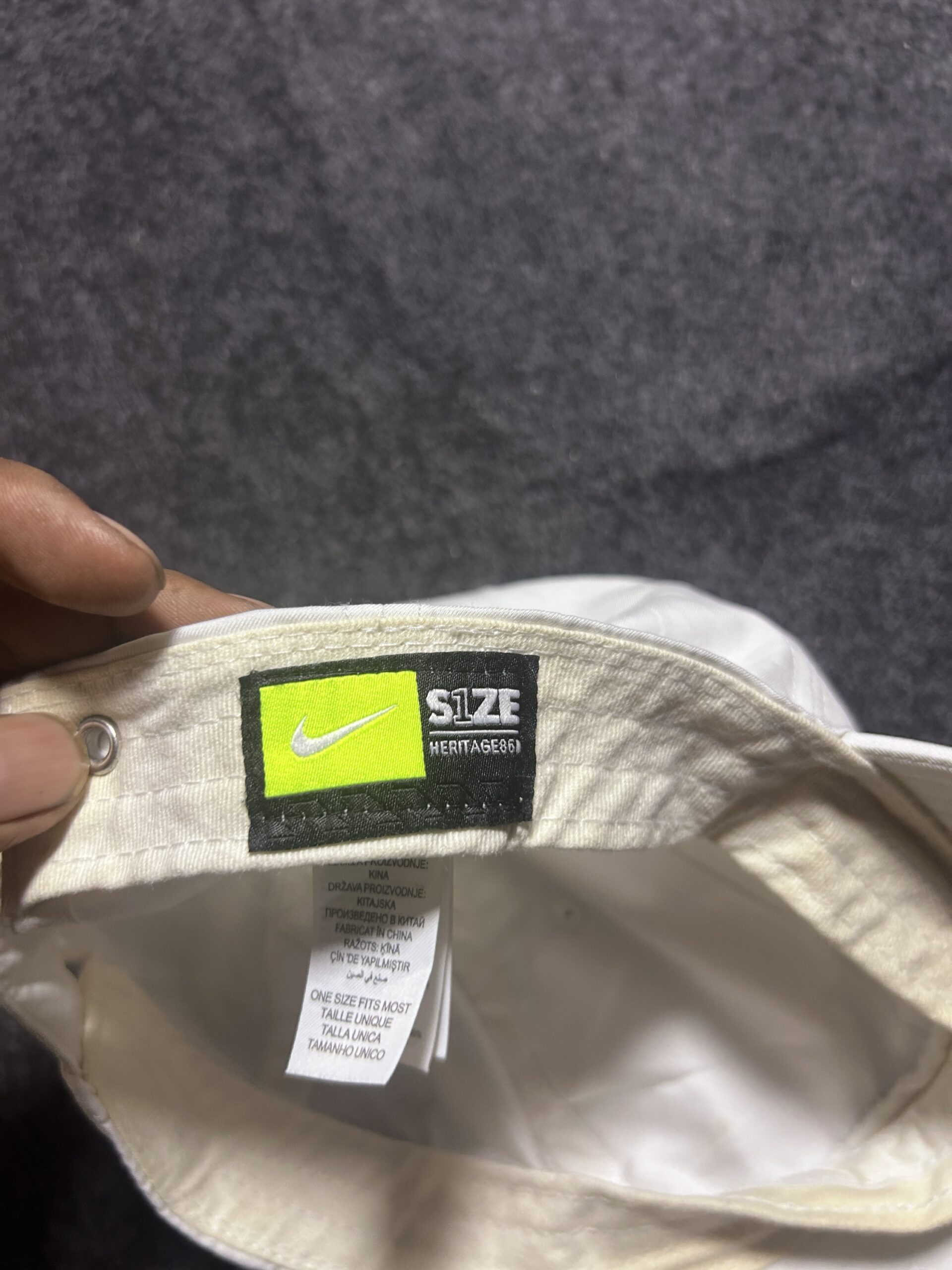 Nike White simple back view