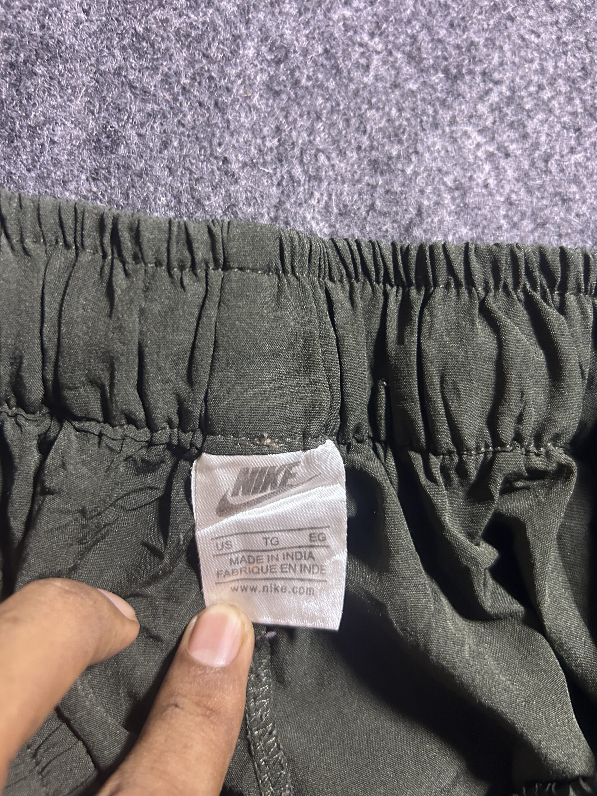 Nike Green Track Pants back view