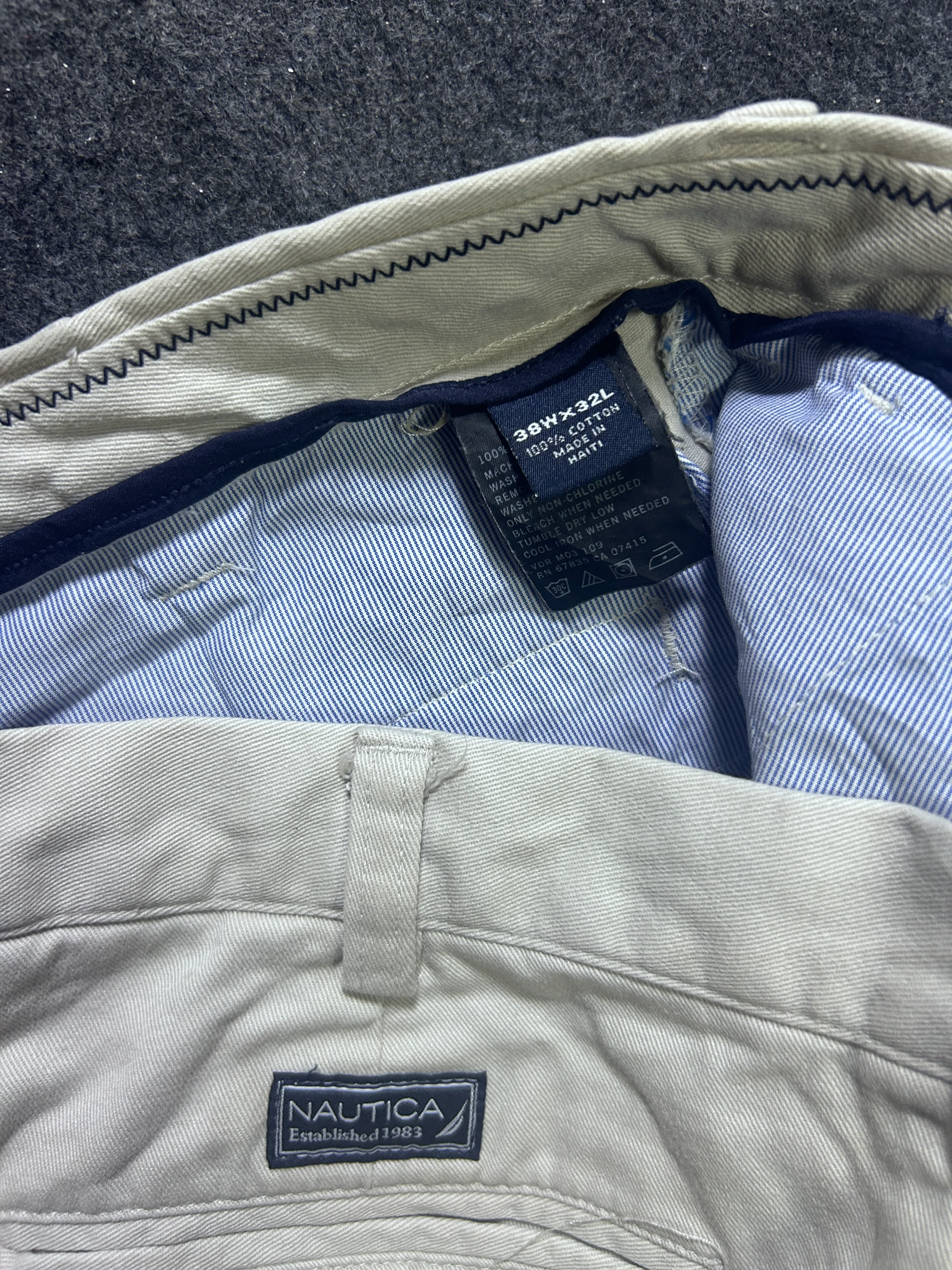 Beige Trousers back view