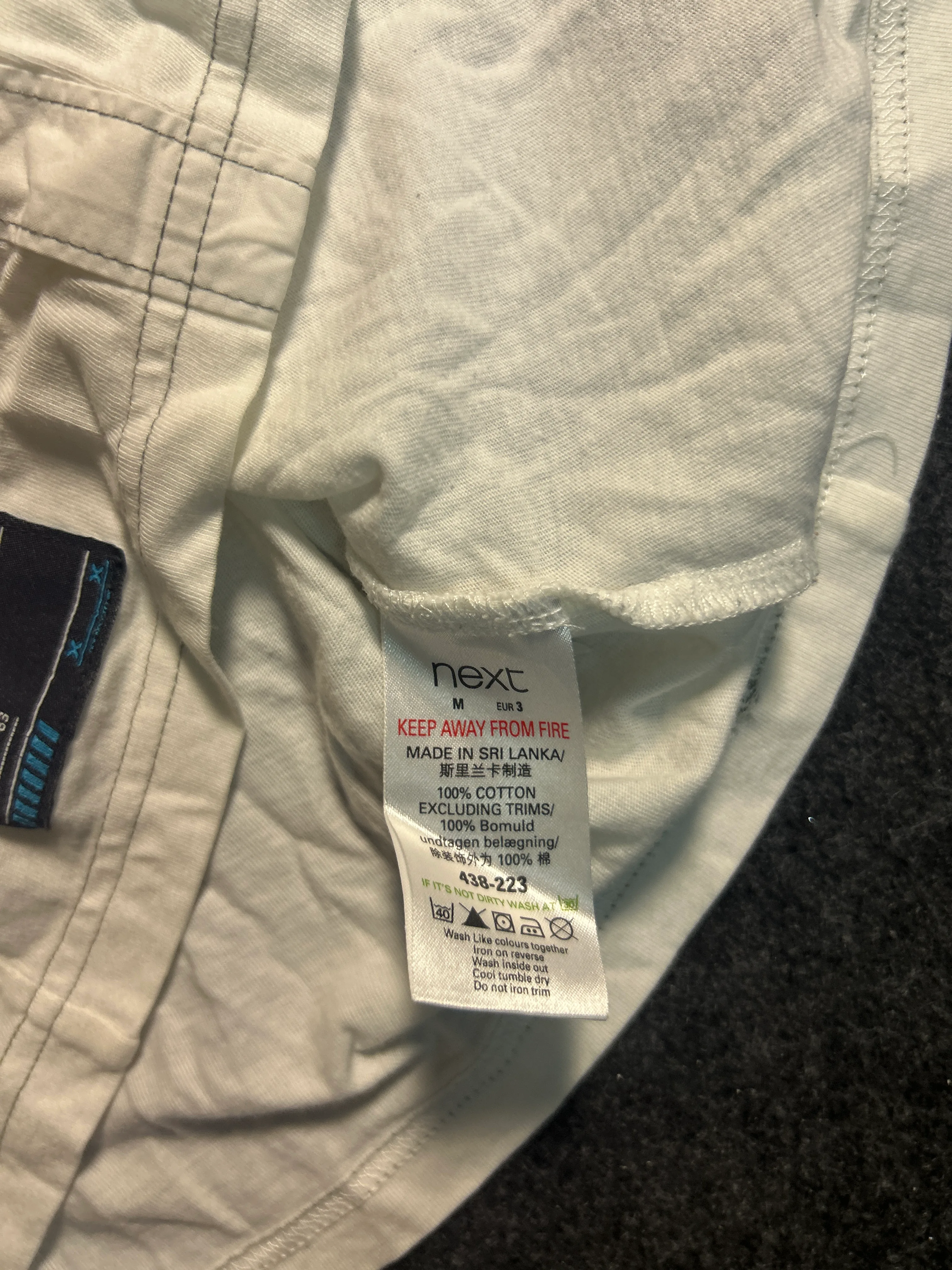 White Shorts alternate view