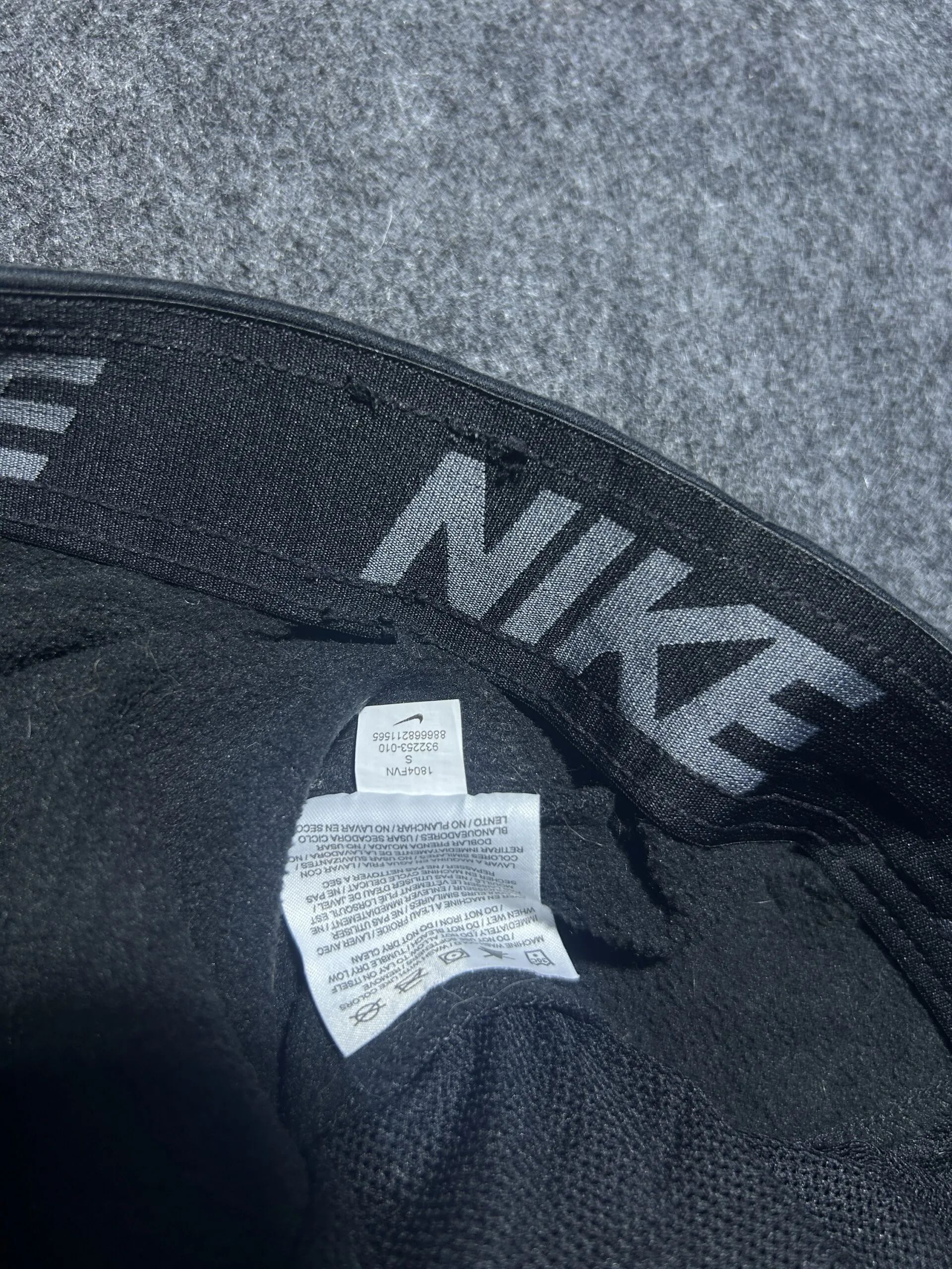 Nike Black Track Pants back view