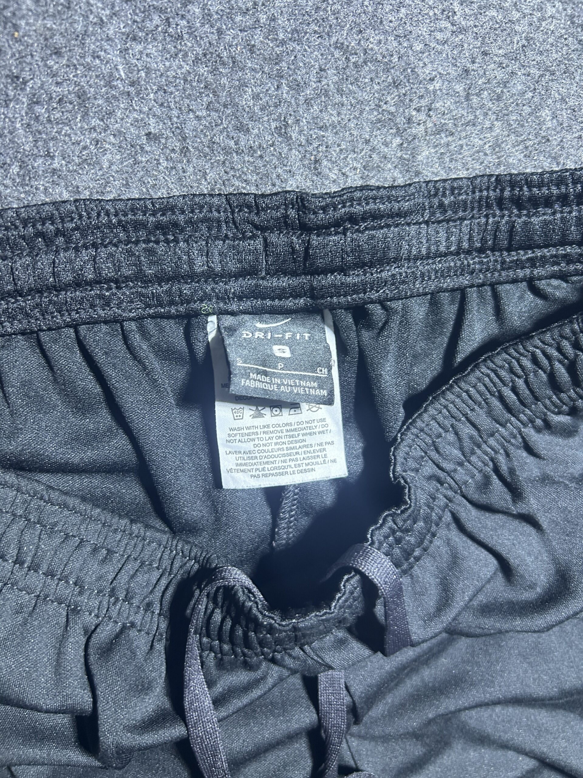 Nike Black Track Pants detail view