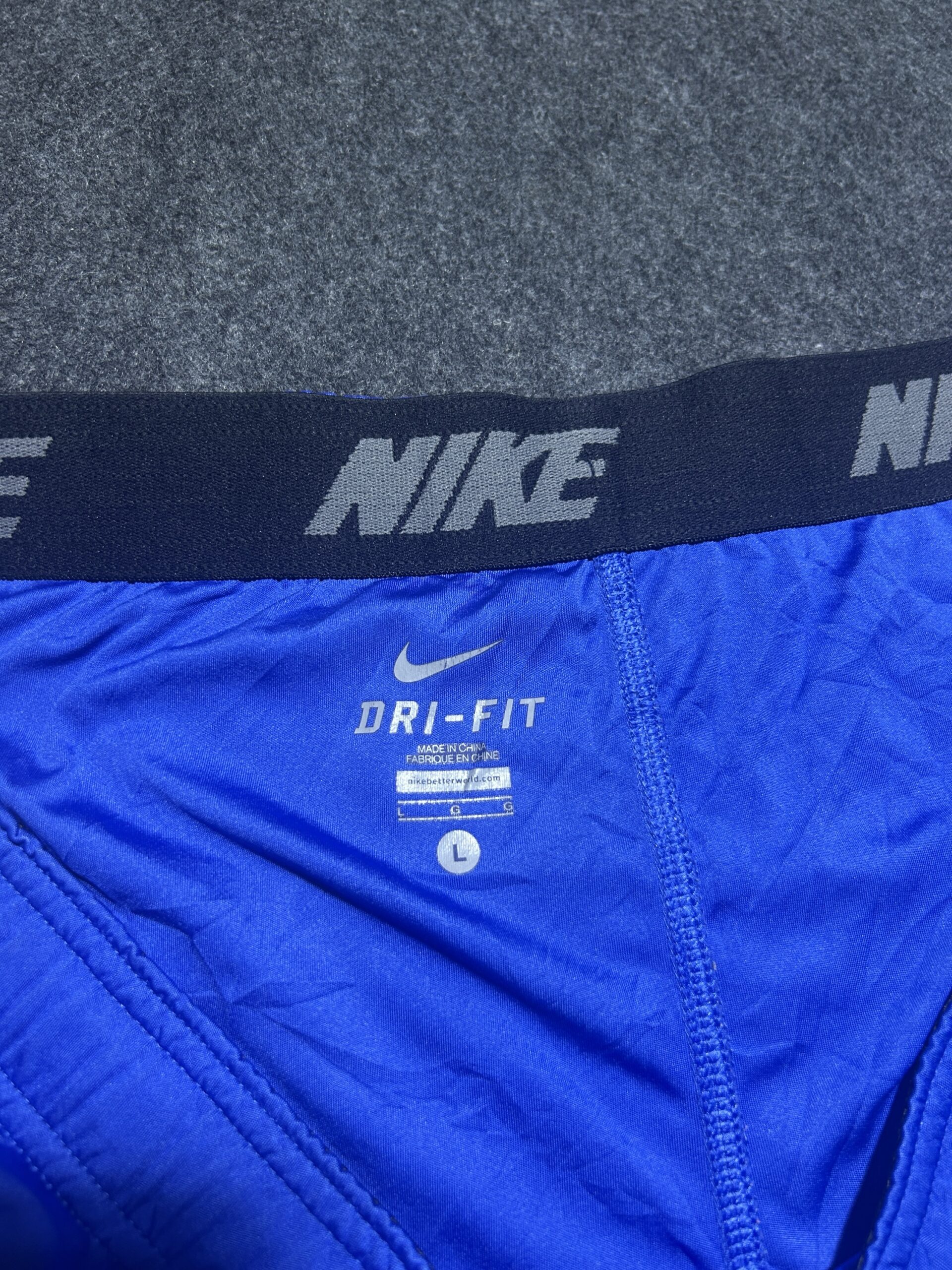 Nike Blue Training Shorts detail view