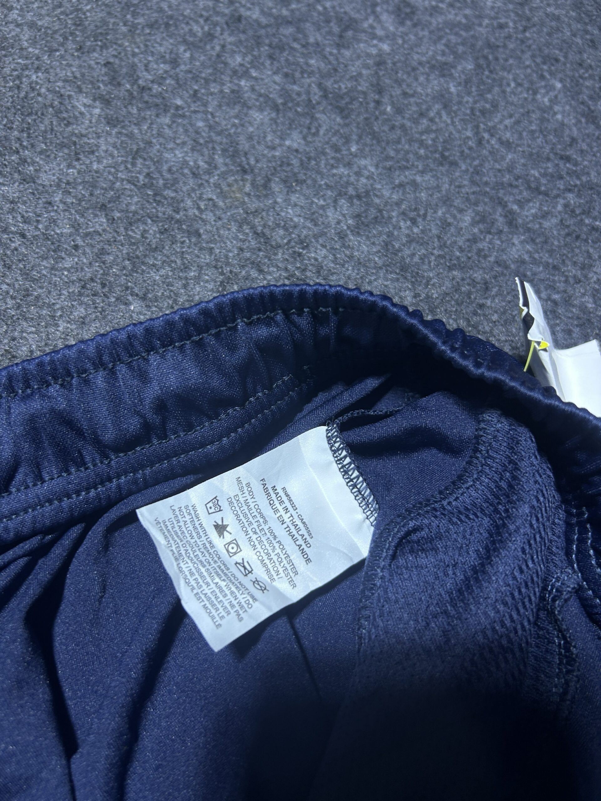 Nike Dri-FIT Navy Track Pants back view