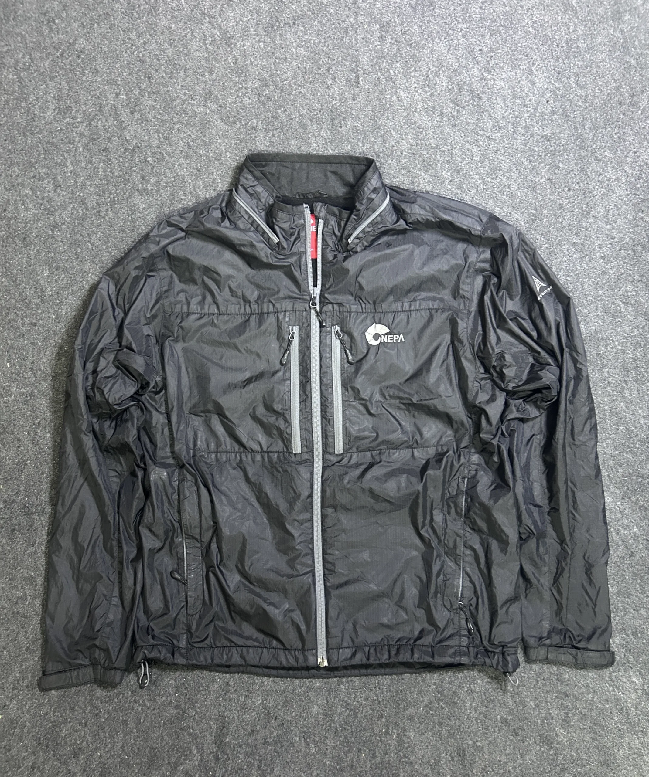 Nepa Black Windbreaker Jacket alternate view