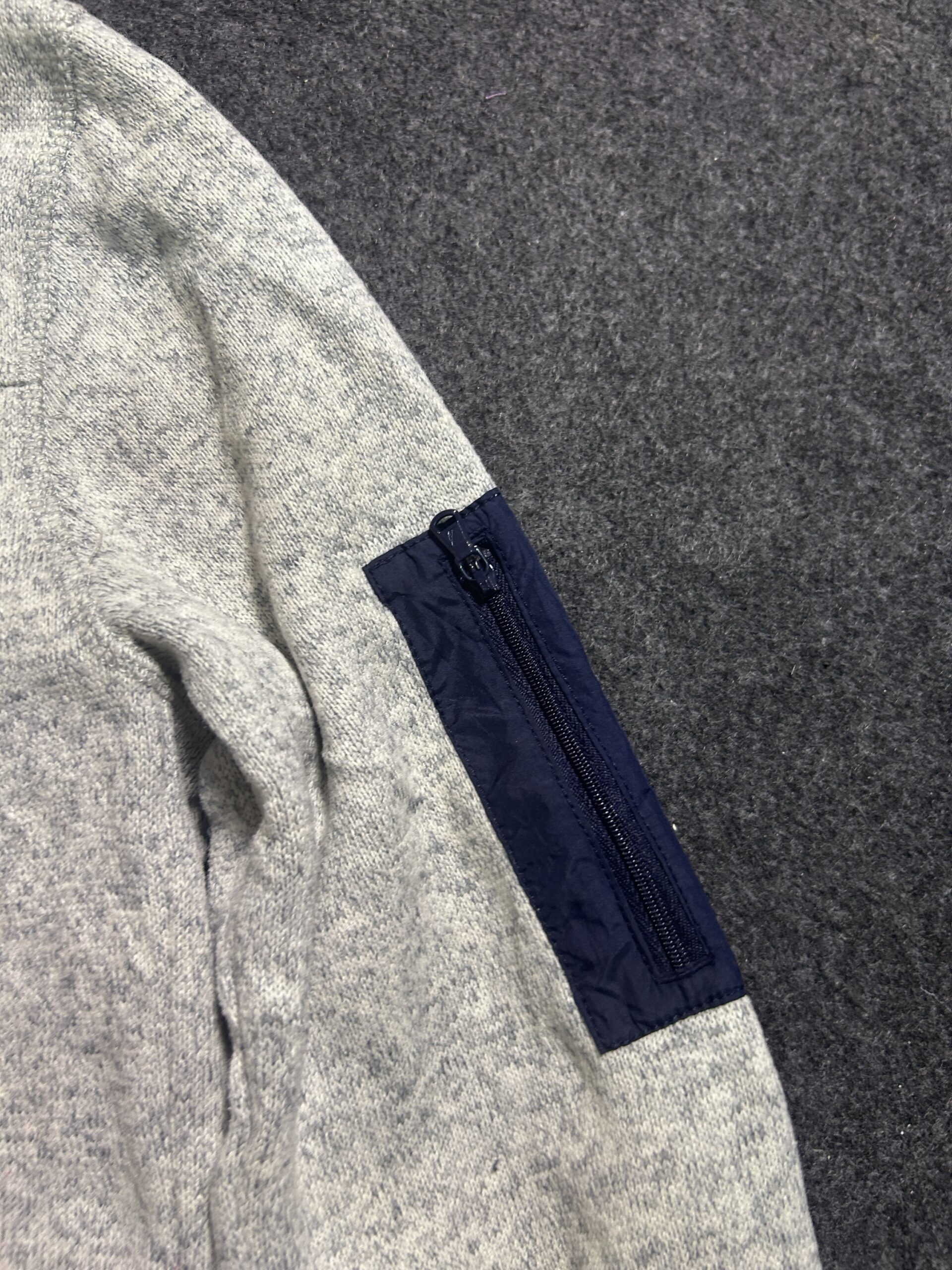 Grey Fleece Jacket detail view